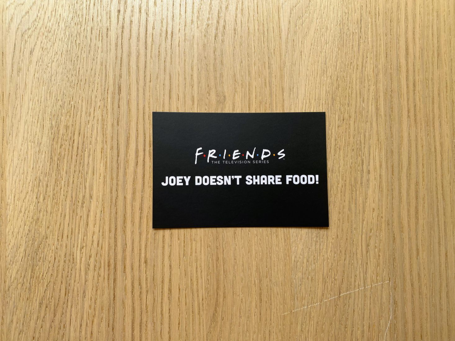 card from friends season 10 box