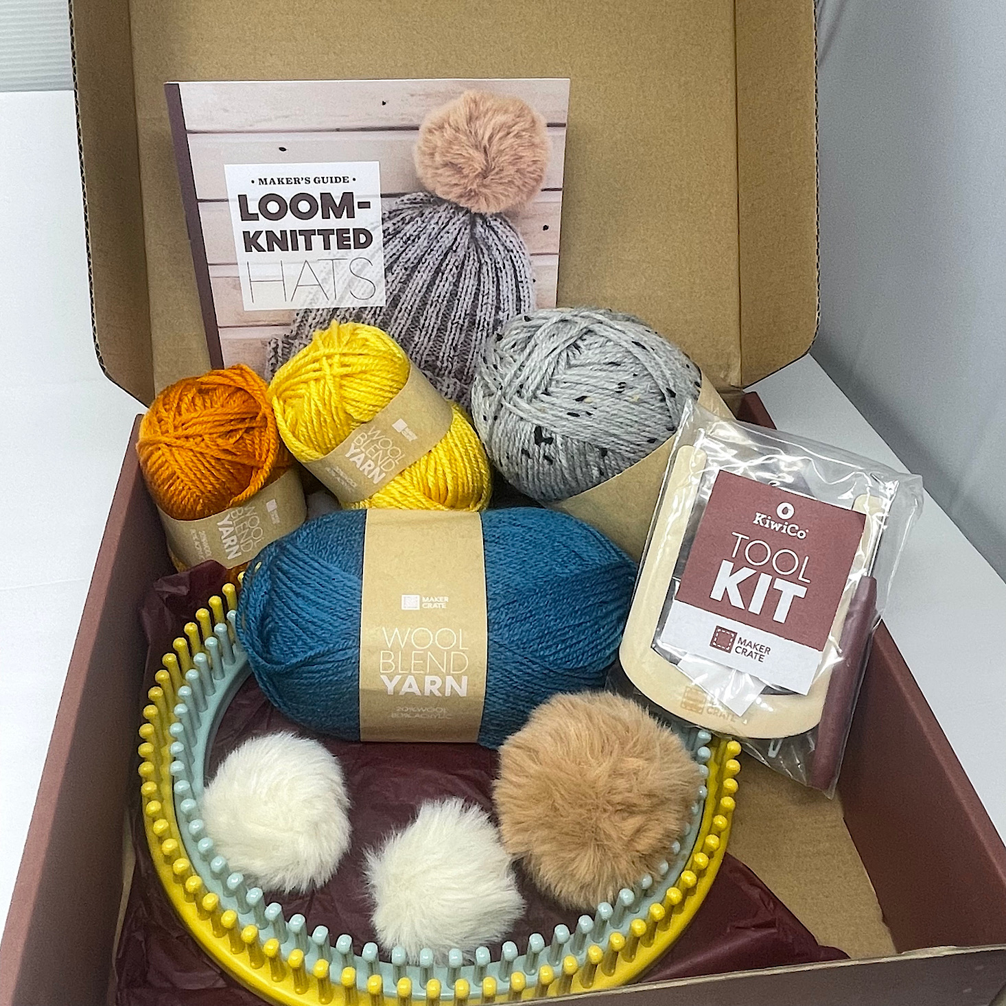 KiwiCo Maker Crate “Loom-Knitted Hats” Review