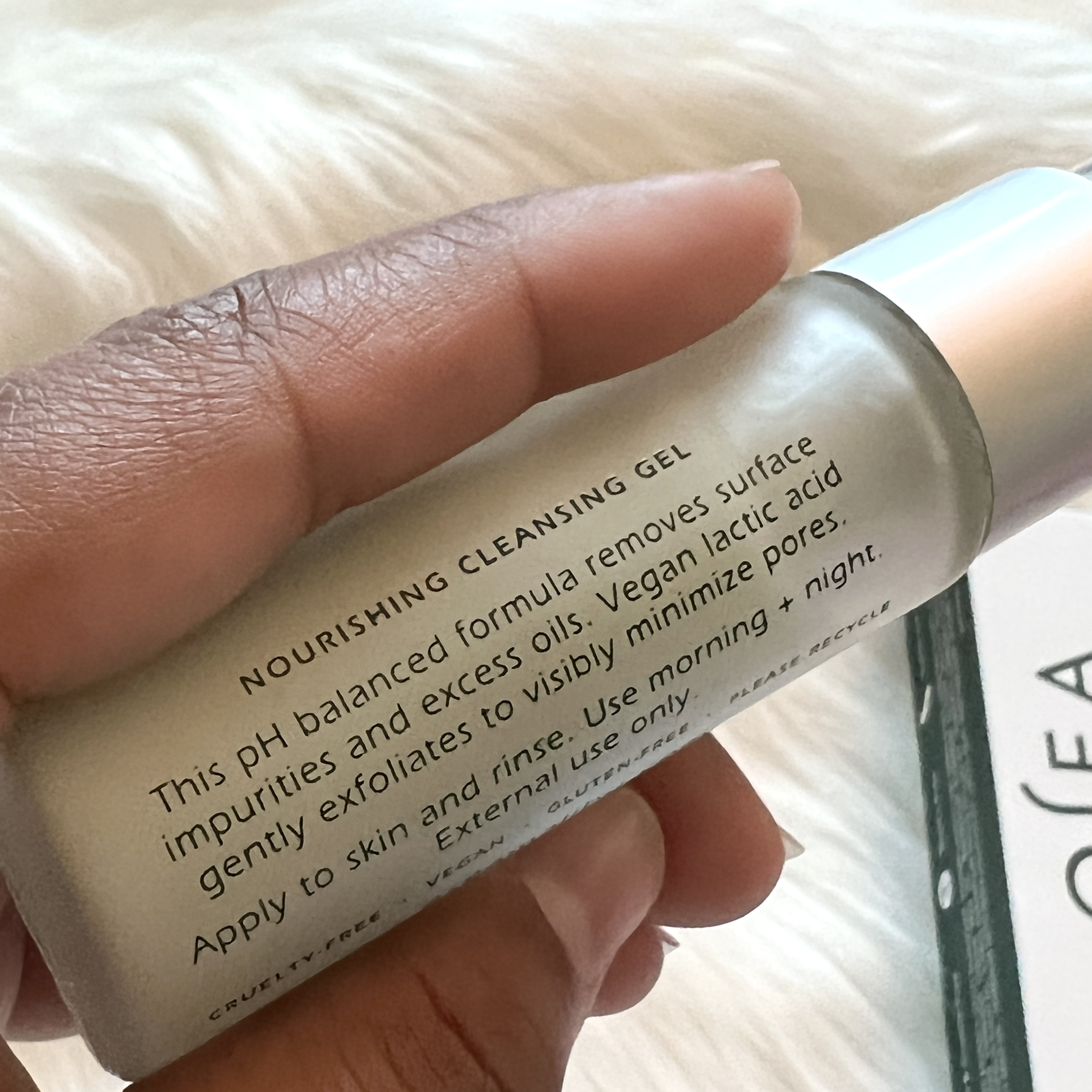 Back of OSEA Cleanser for Ipsy Glam Bag July 2022