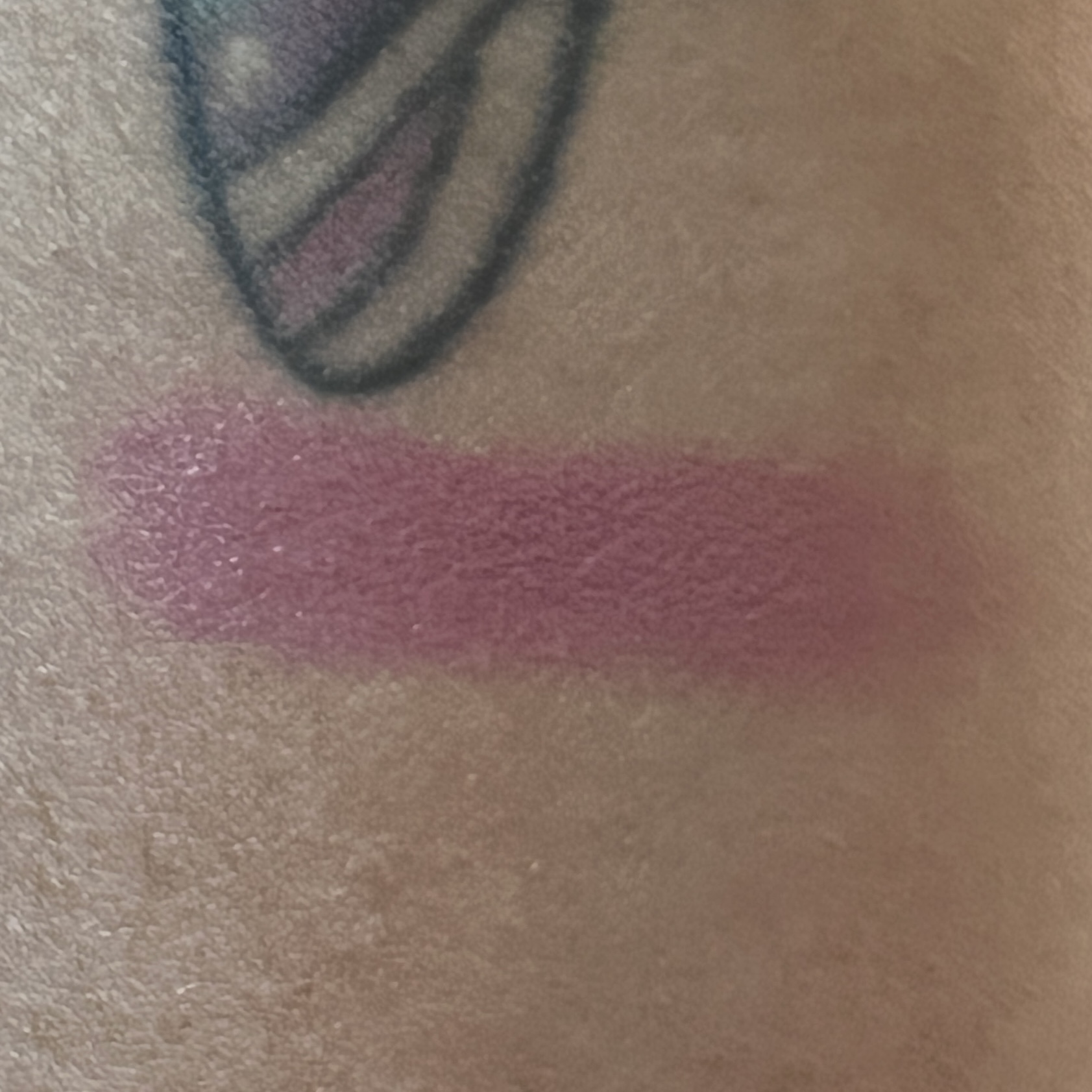 Swatch of Nudestix All Over Blush Color for GlossyBox x Flat Lay Co. Limited Edition