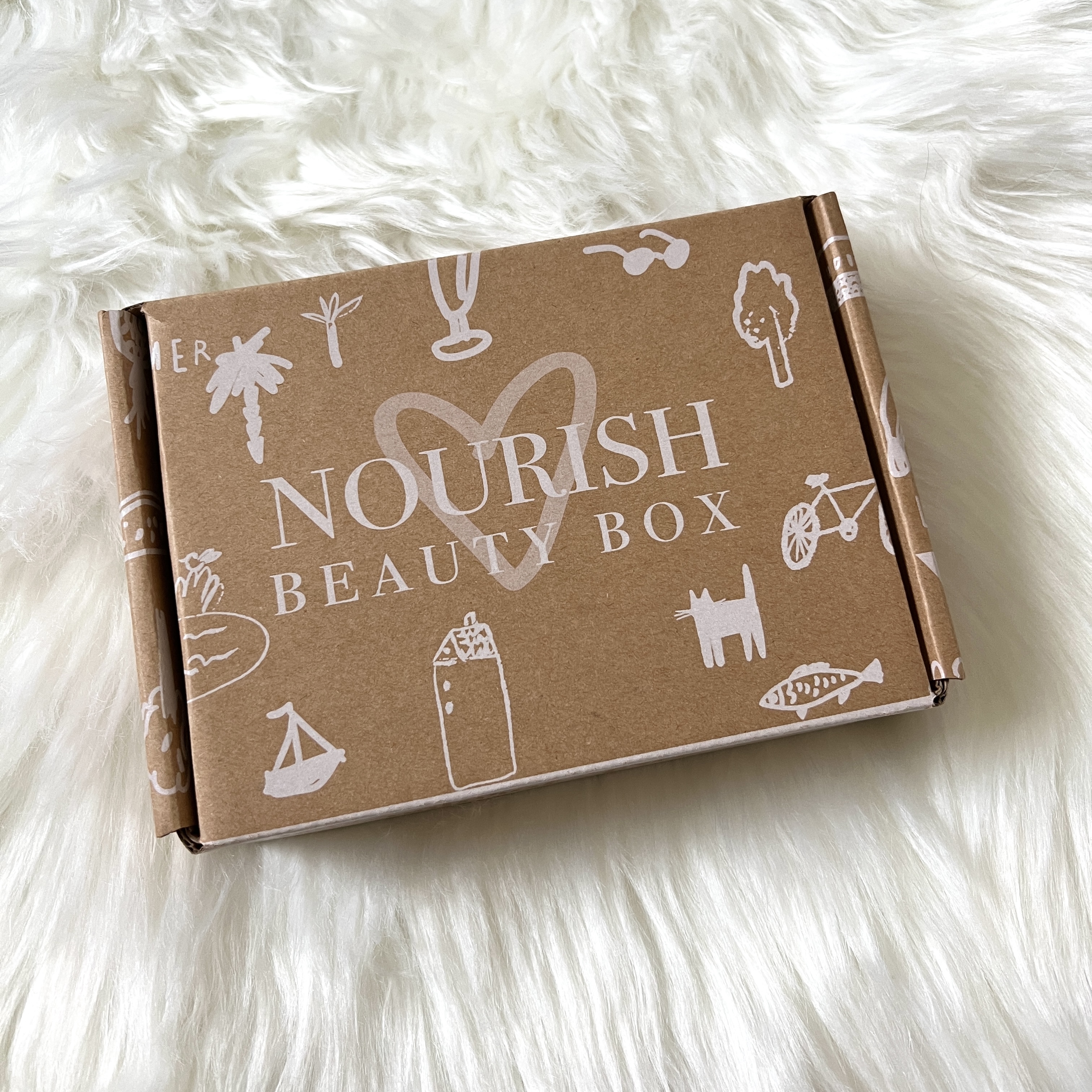 Box for Nourish Beauty Box August 2022