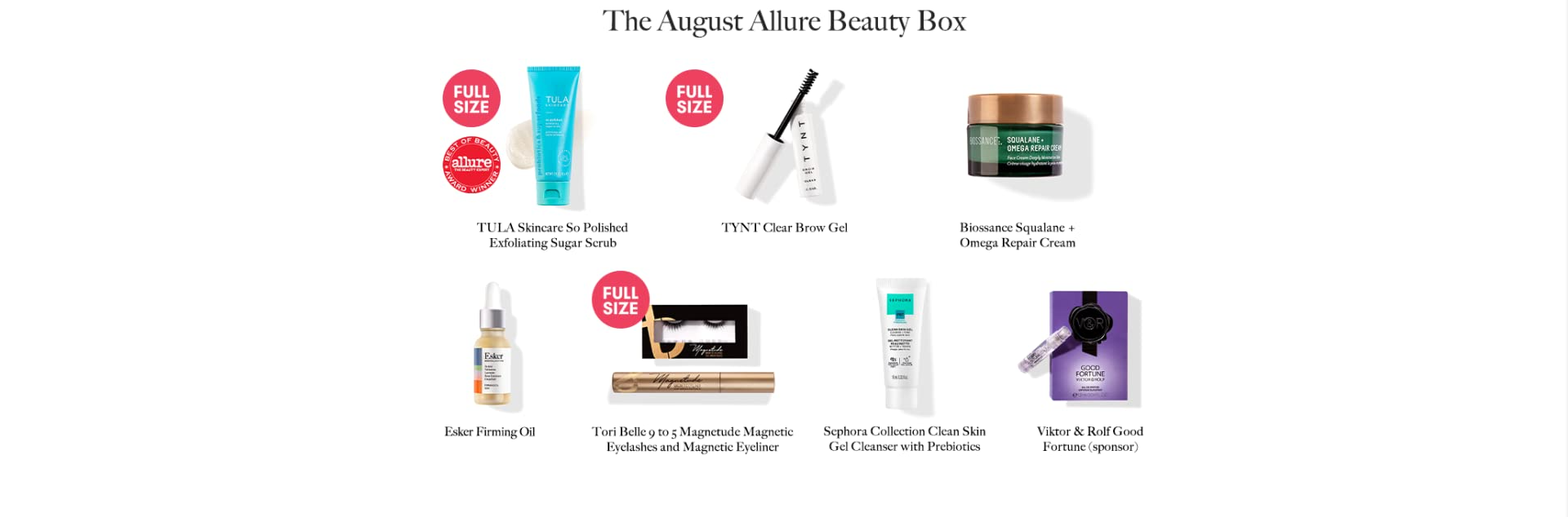 Allure Beauty August 2022 Box Full Spoilers My Subscription Addiction