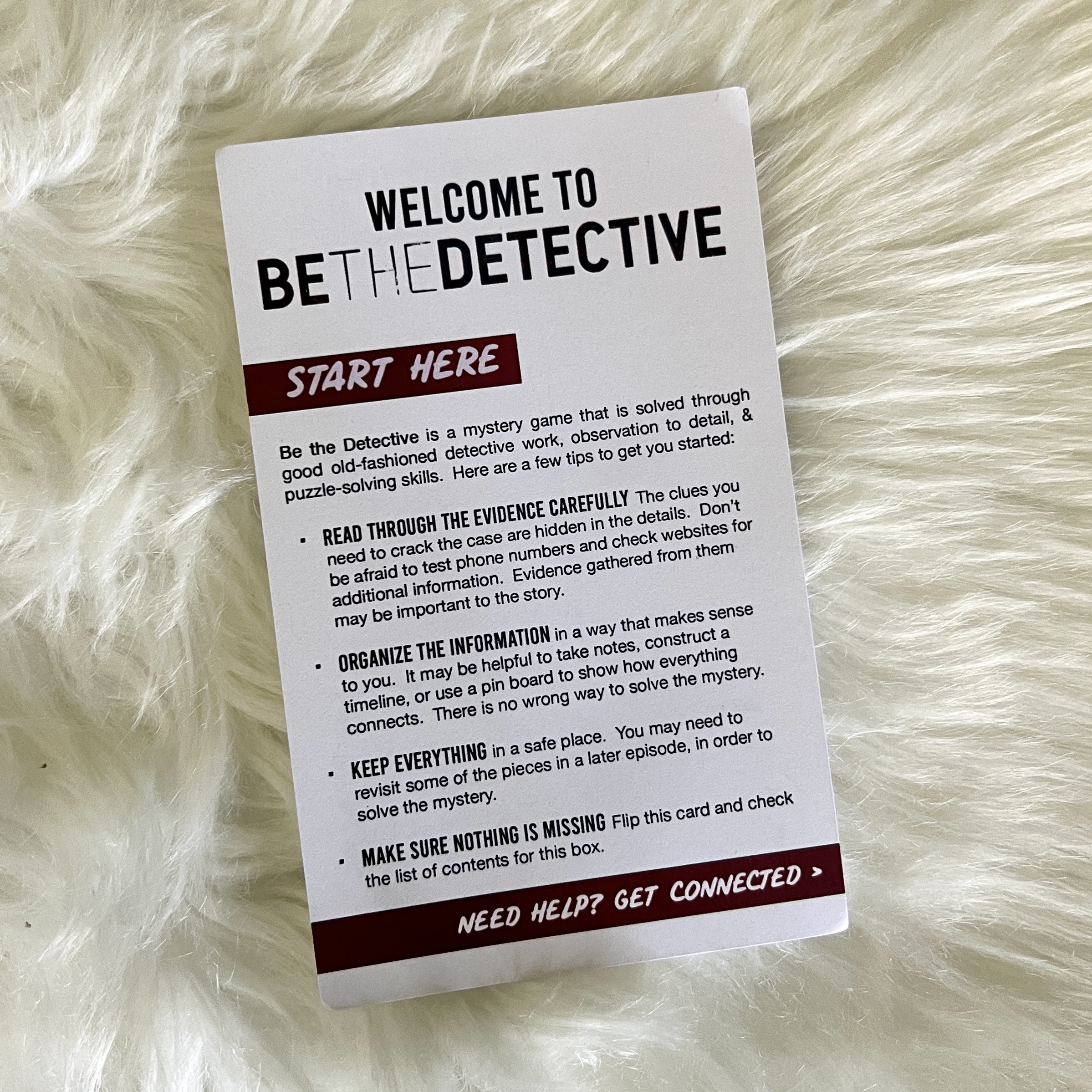 Front of Card for Be The Detective The Dual Part Two