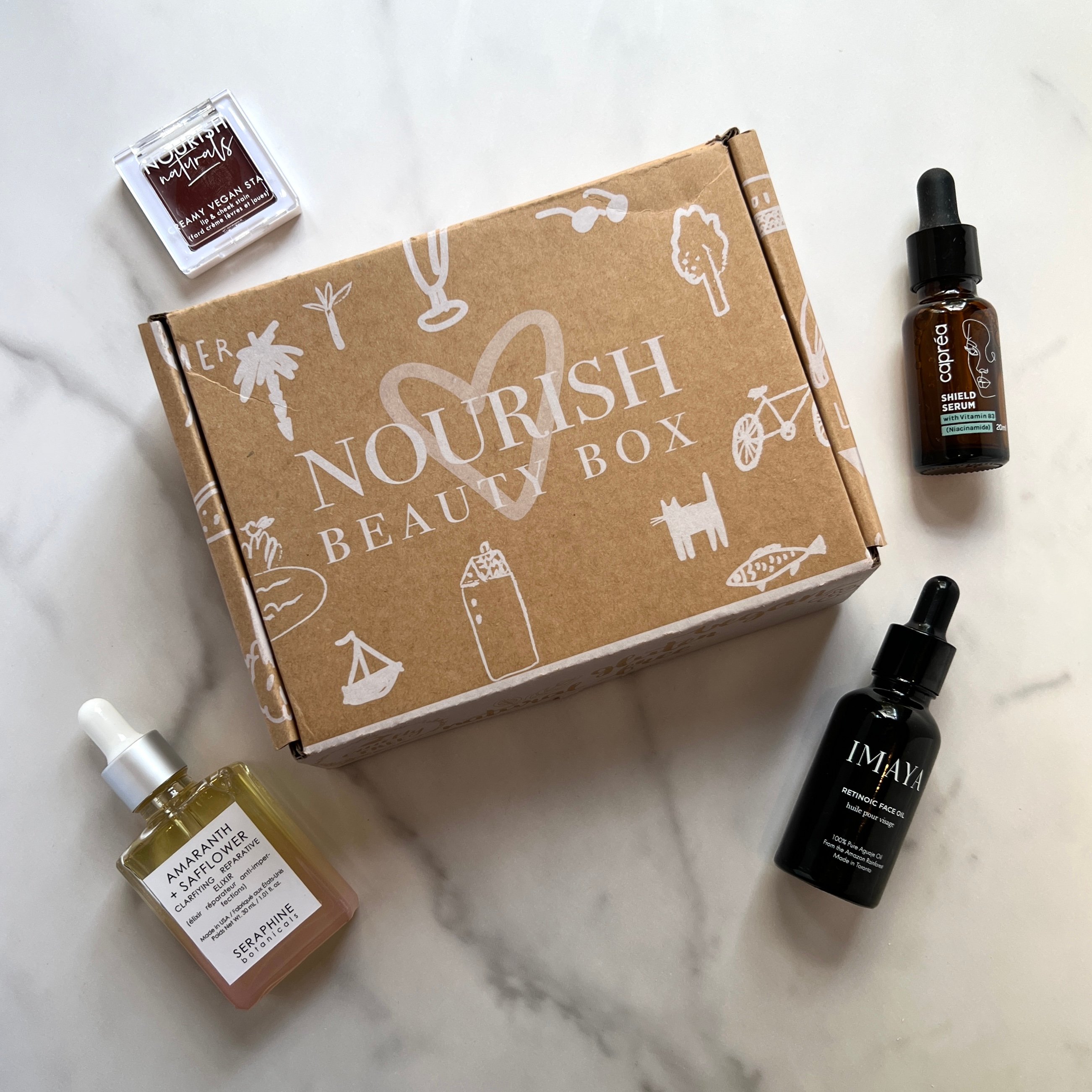 Full Contents for Nourish Beauty Box September 2022