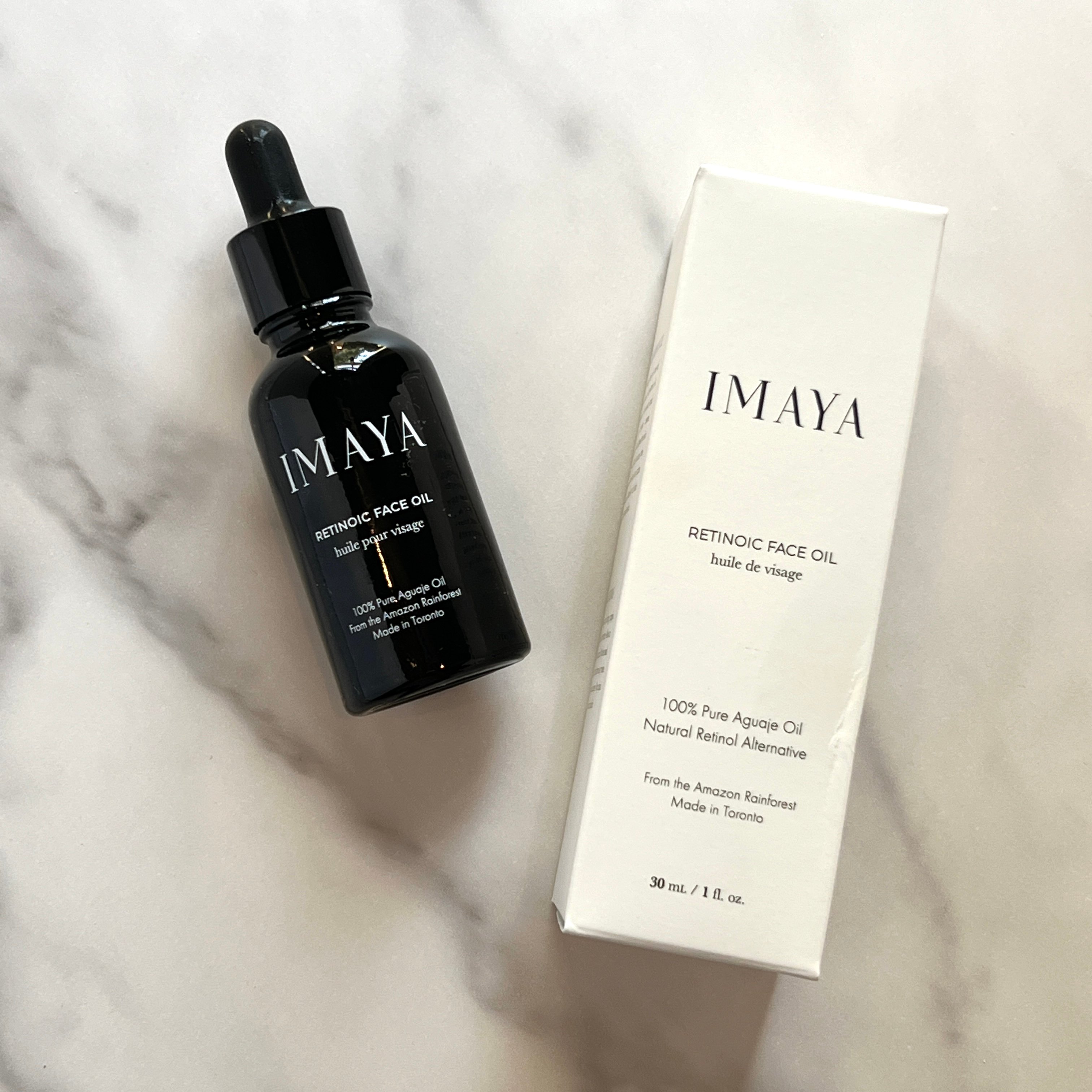 Front of Imaya Face Oil for Nourish Beauty Box September 2022