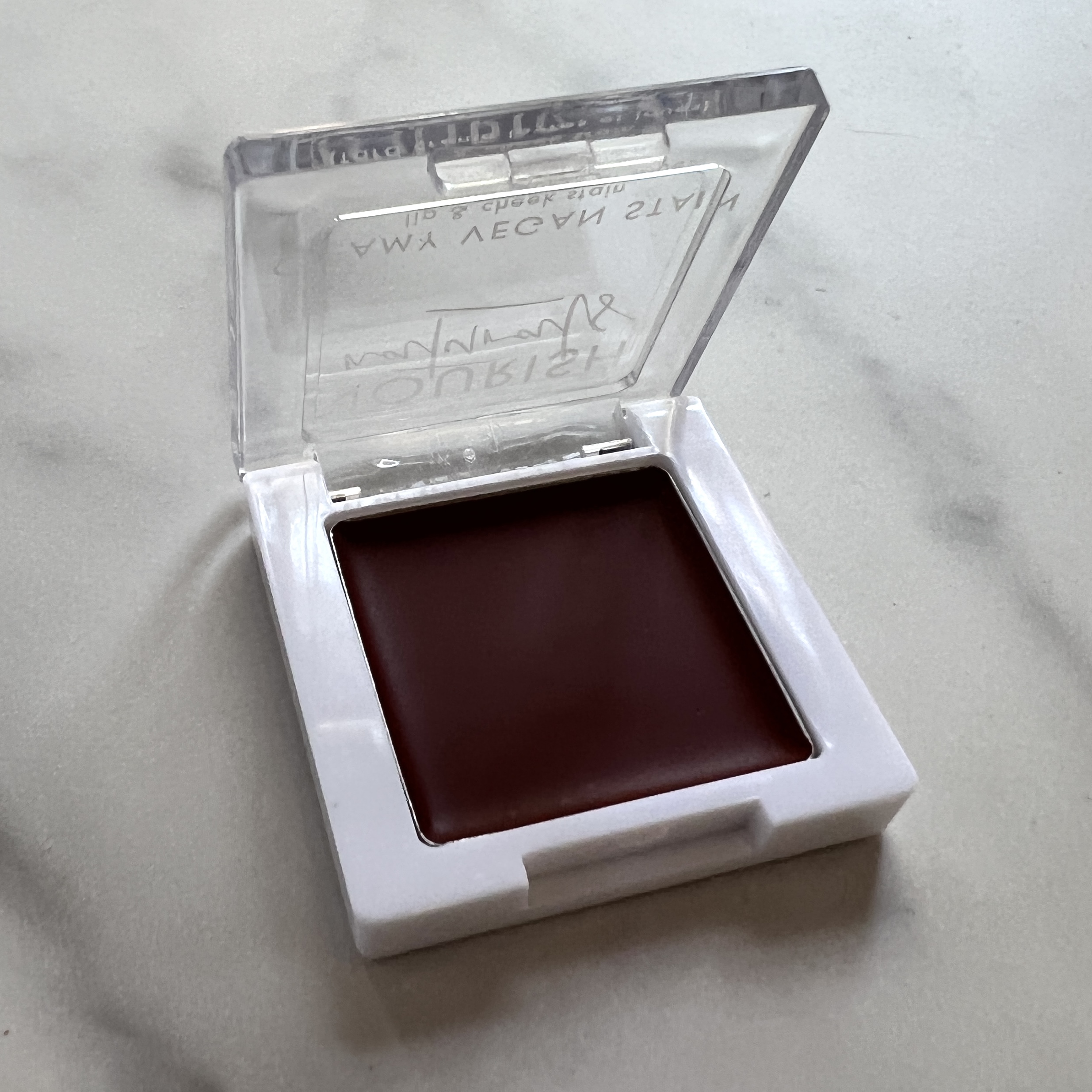 Closeup of Nourish Naturals Creamy Vegan Stain for Nourish Beauty Box September 2022