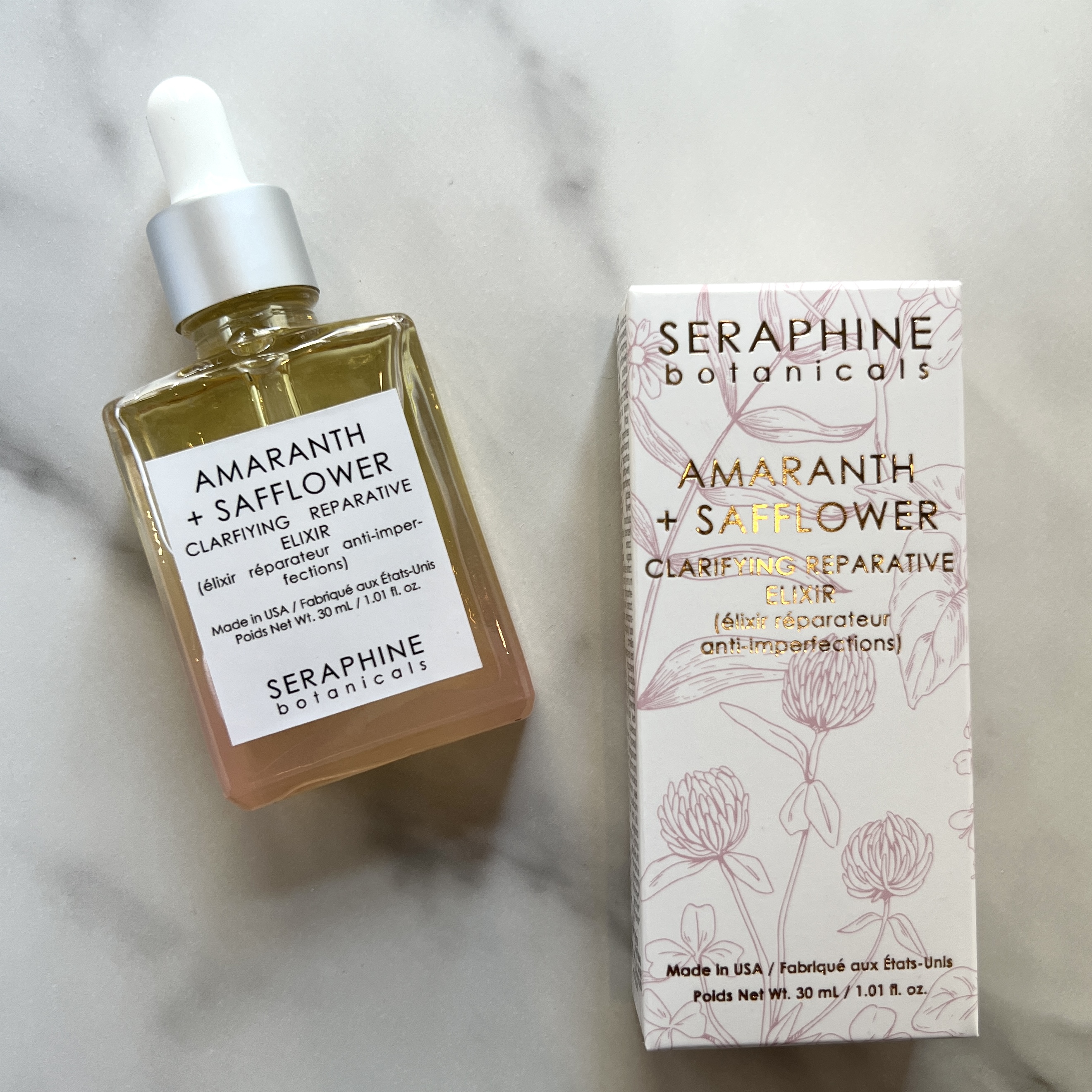 Front of Seraphine Botanicals Elixir for Nourish Beauty Box September 2022