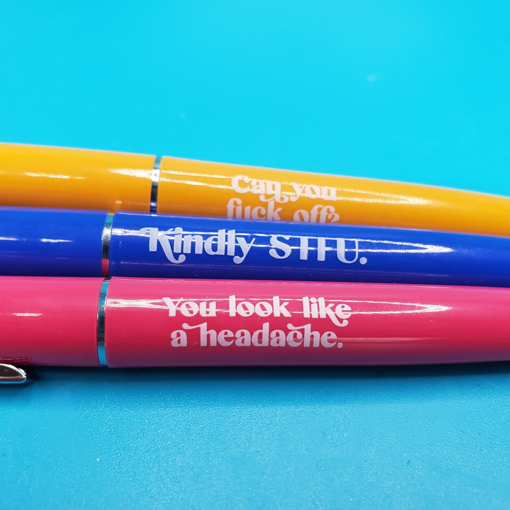 Smartass & Sass - Sassy Pen Set (set of 3) 