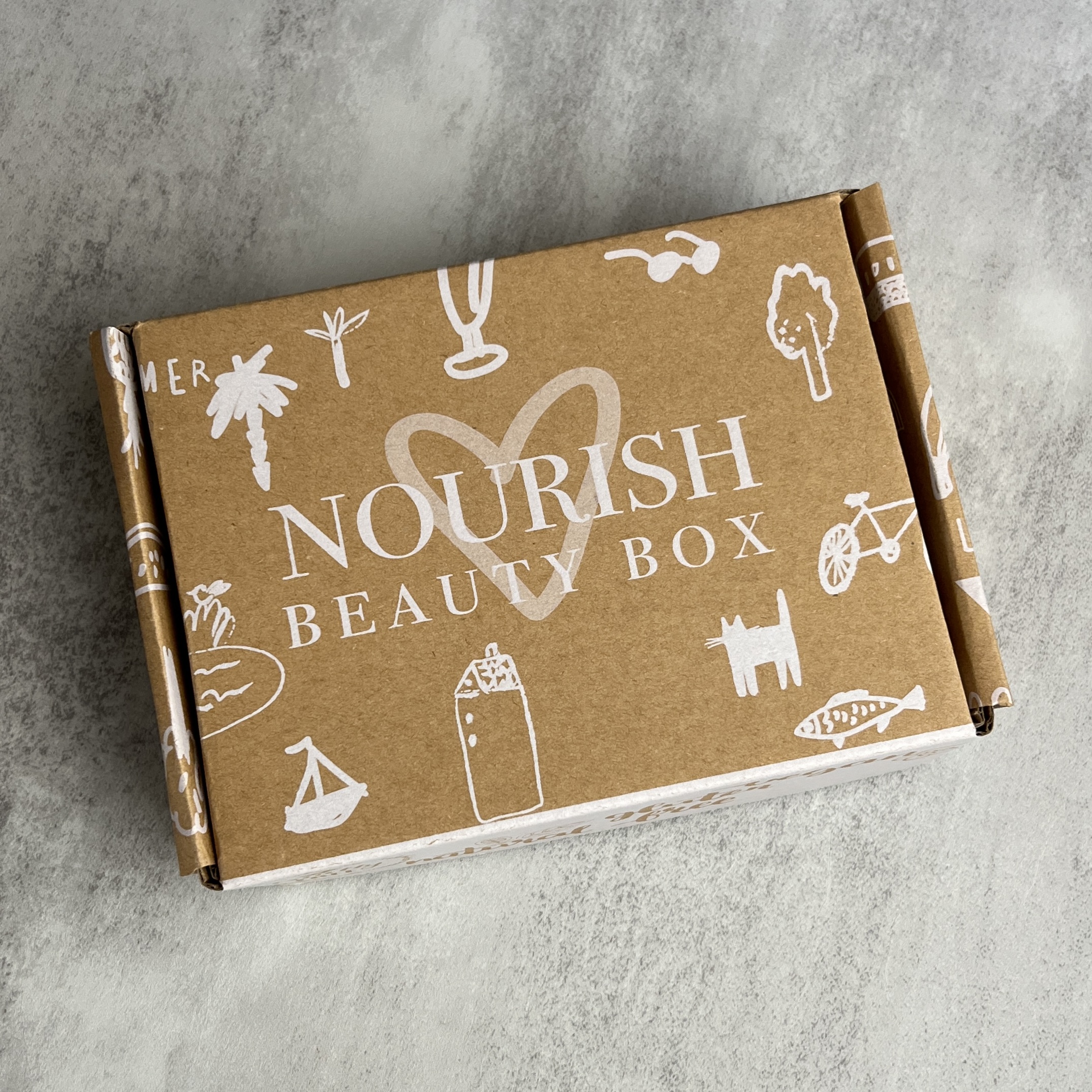 Box for Nourish Beauty Box October 2022