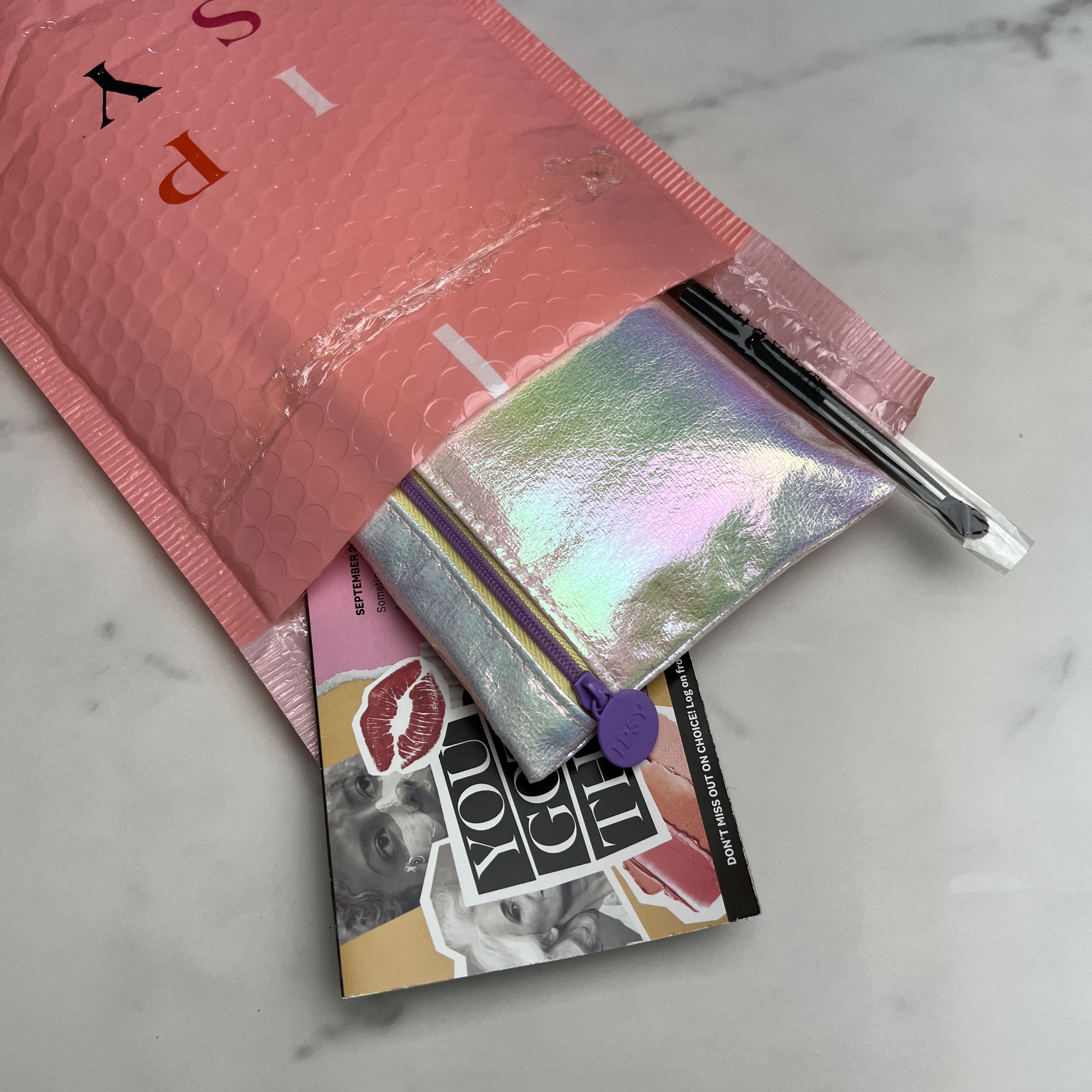 Open Envelope for Ipsy Glam Bag September 2022