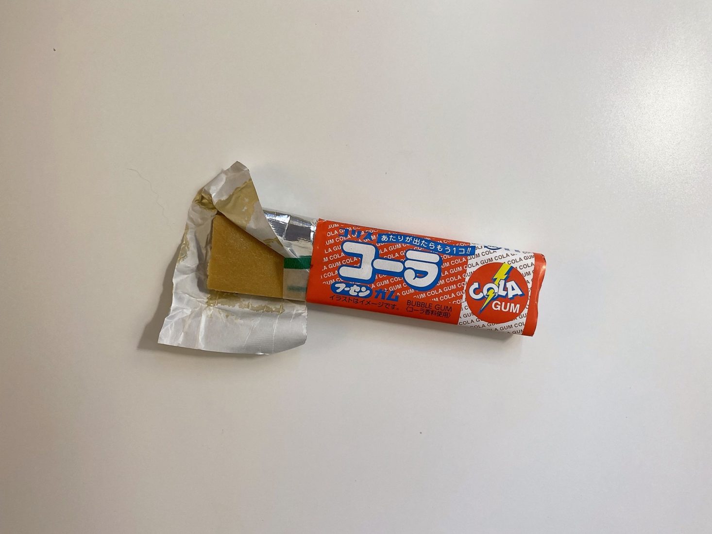 opened cola gum - japan crate october 2022 review