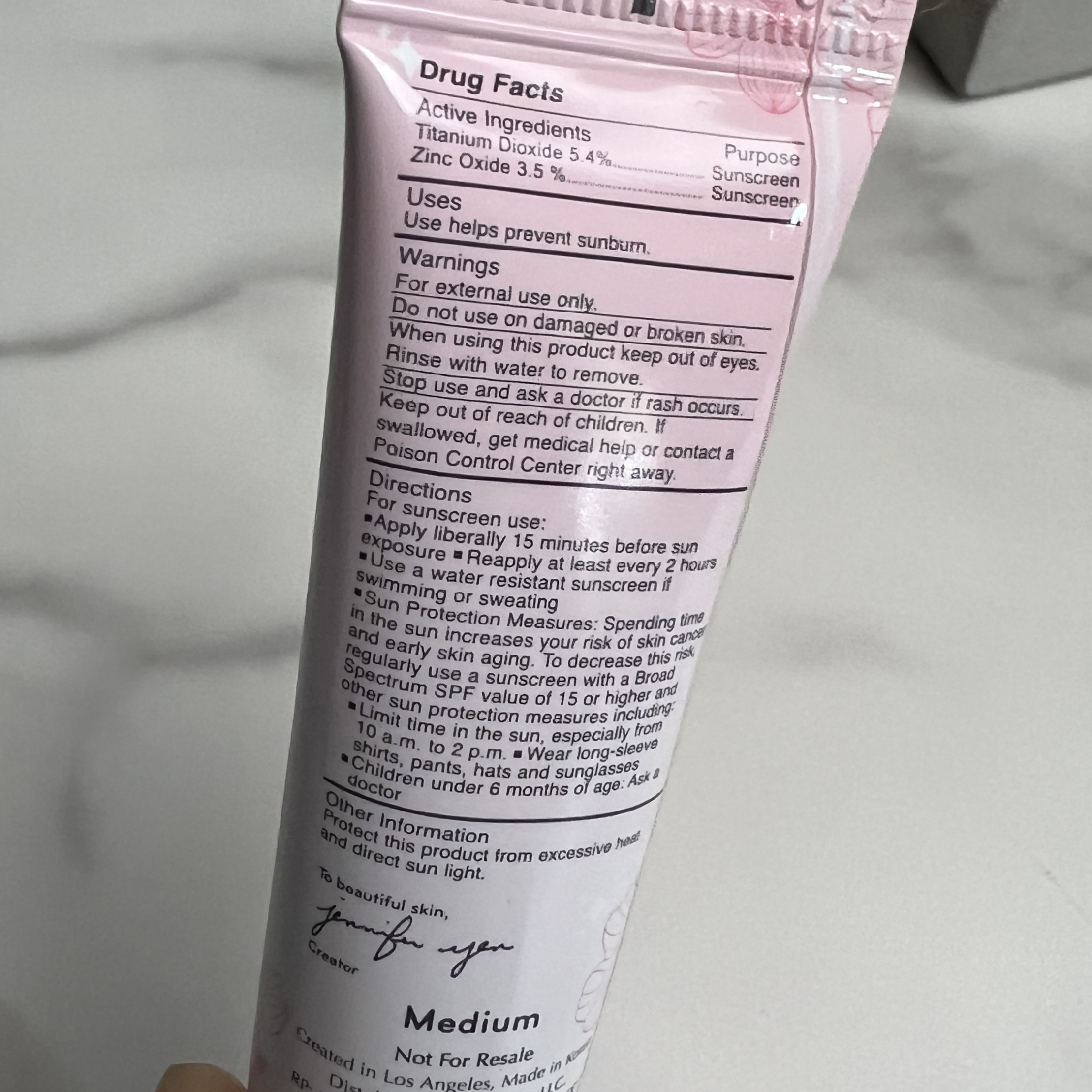 Back of Purlisse BB Cream for Ipsy Glam Bag October 2022