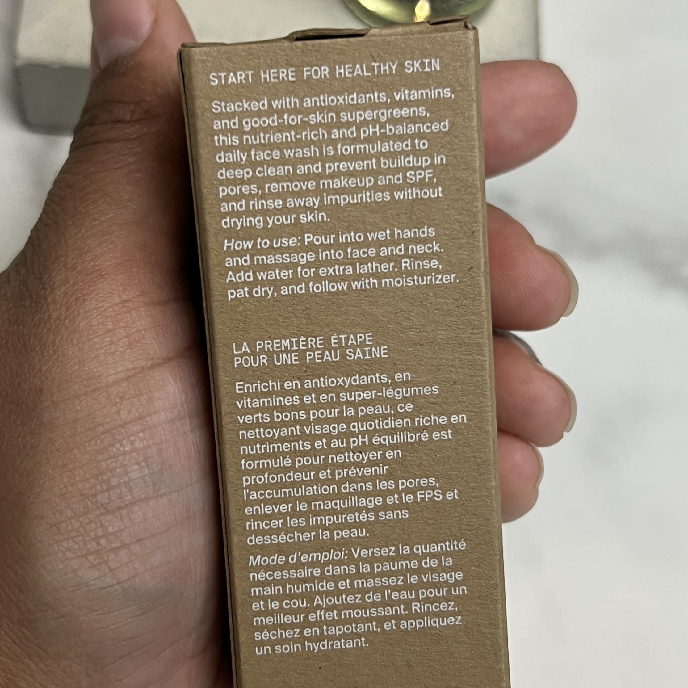 Back of Youth to the People Superfood Cleanser for Ipsy Glam Bag October 2022