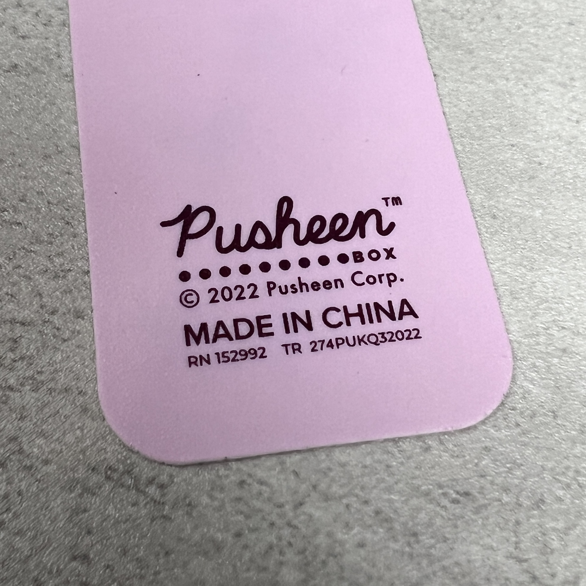 Back of Bookmark for Pusheen Box Fal 2022