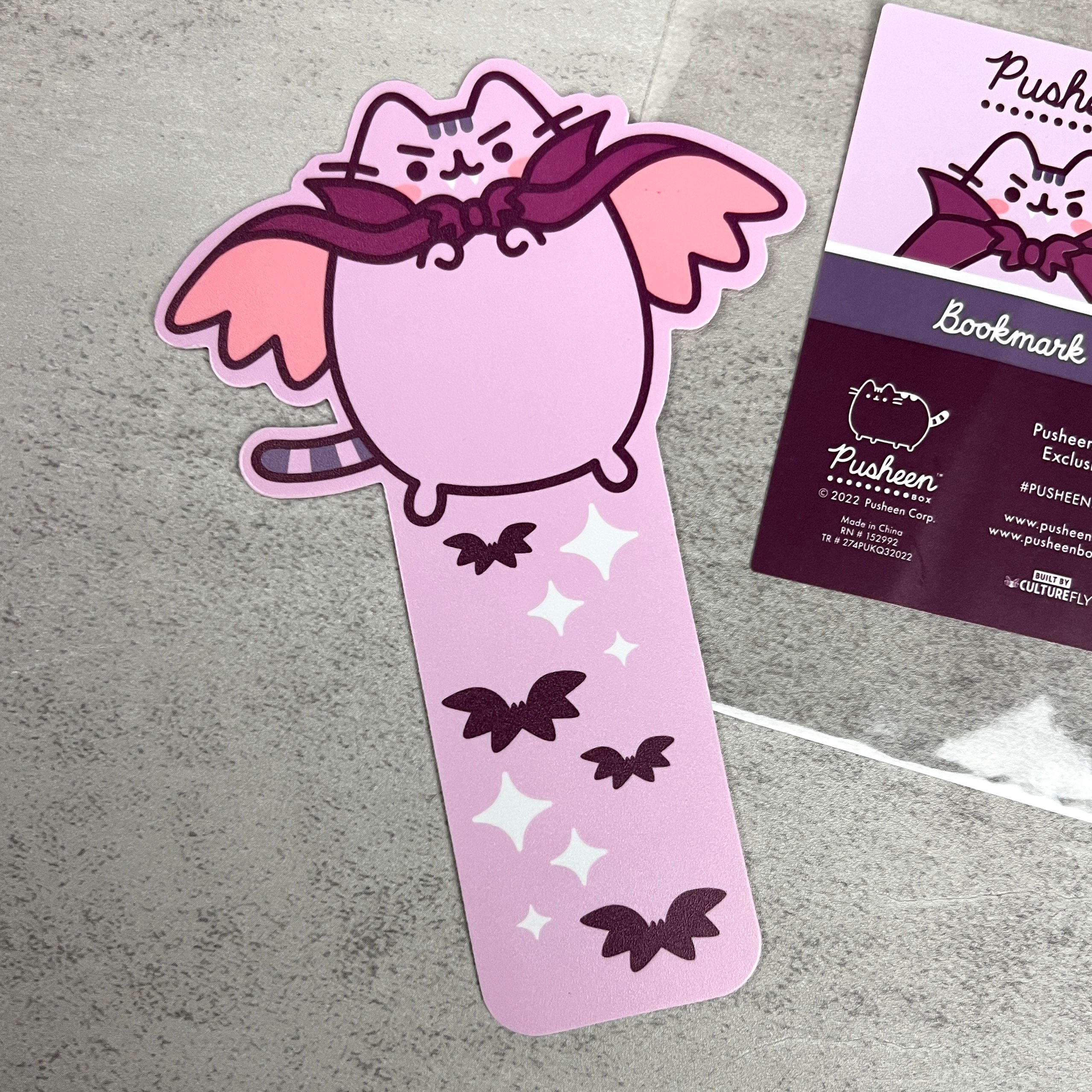 Front of Bookmark for Pusheen Box Fal 2022