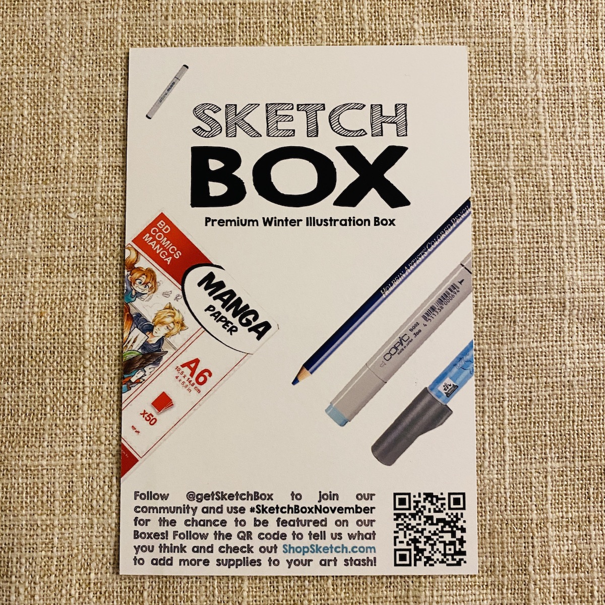 SketchBox Subscription Box November 2022 Review + Coupon