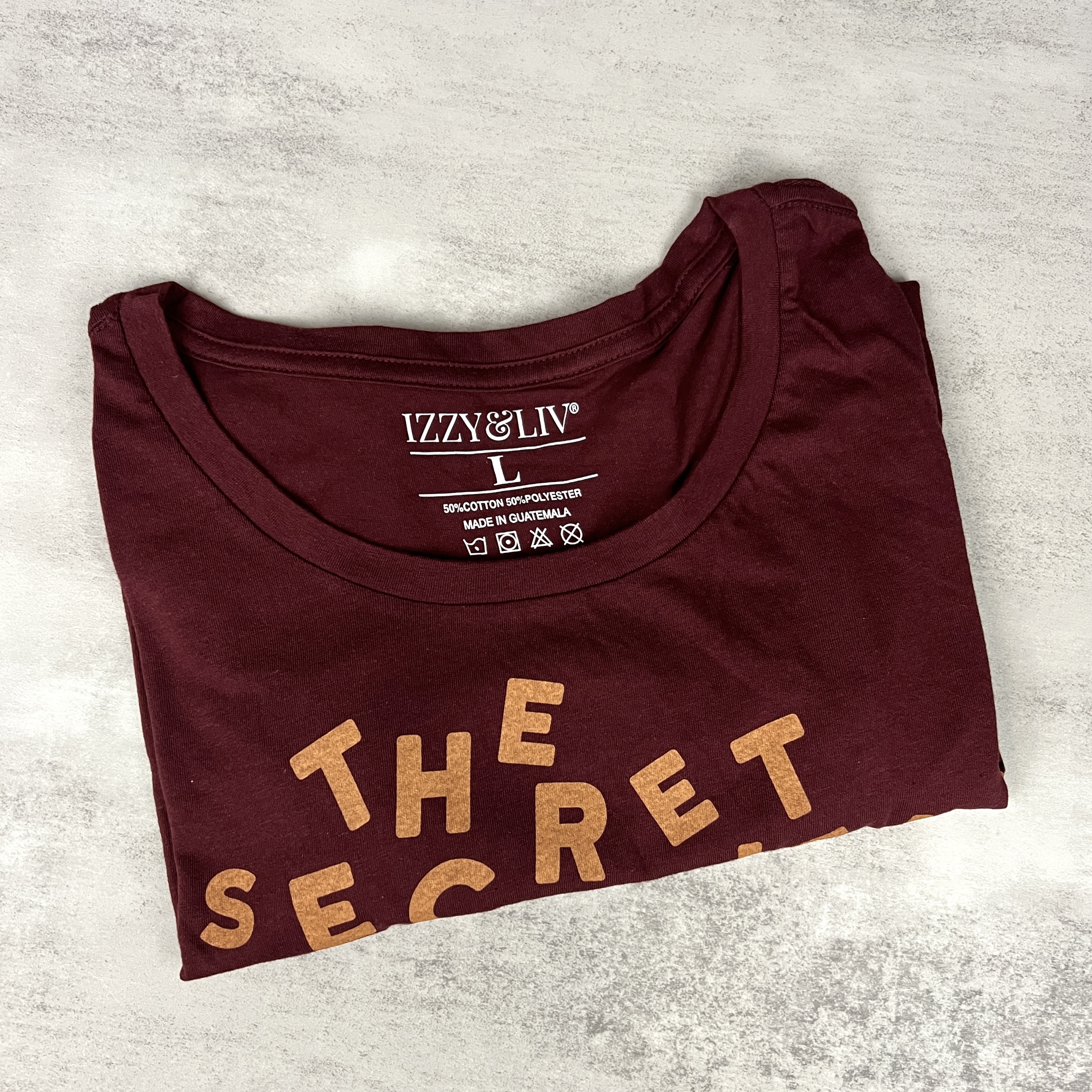 Folded T-Shirt for Brown Sugar Box October 2022