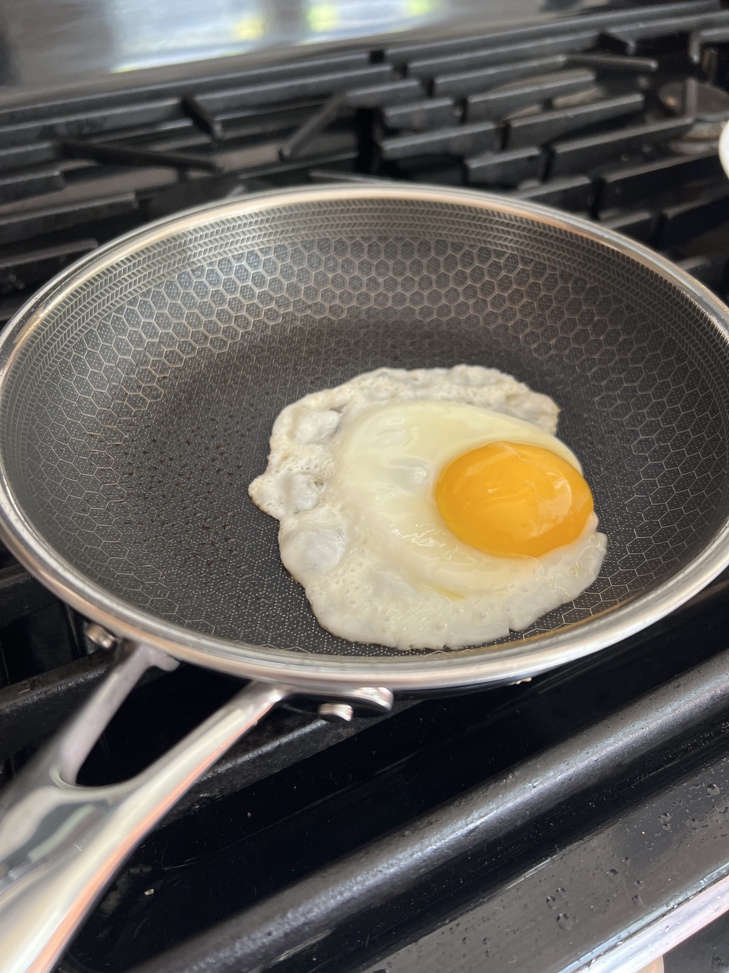 Cooksy Hexagon Stainless Hybrid Frying Pan w/ Lid