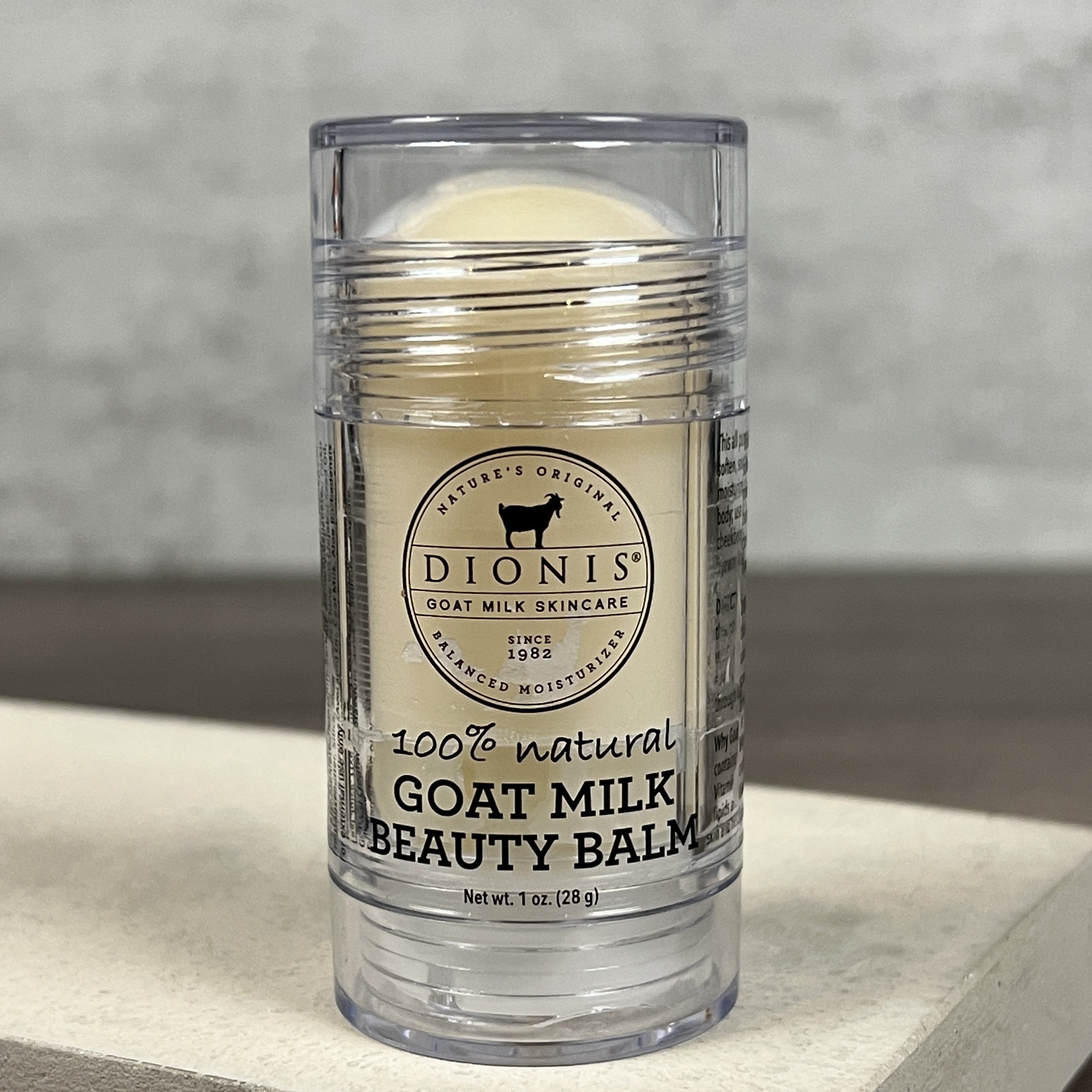 Front of Dionis Goat Milk Beauty Balm for Cocotique October 2022