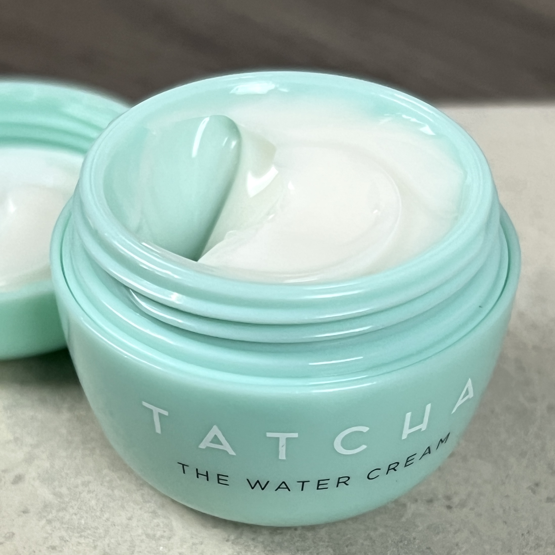 Open Shot of Tatcha The Water Cream for Ipsy Glam Bag November 2022