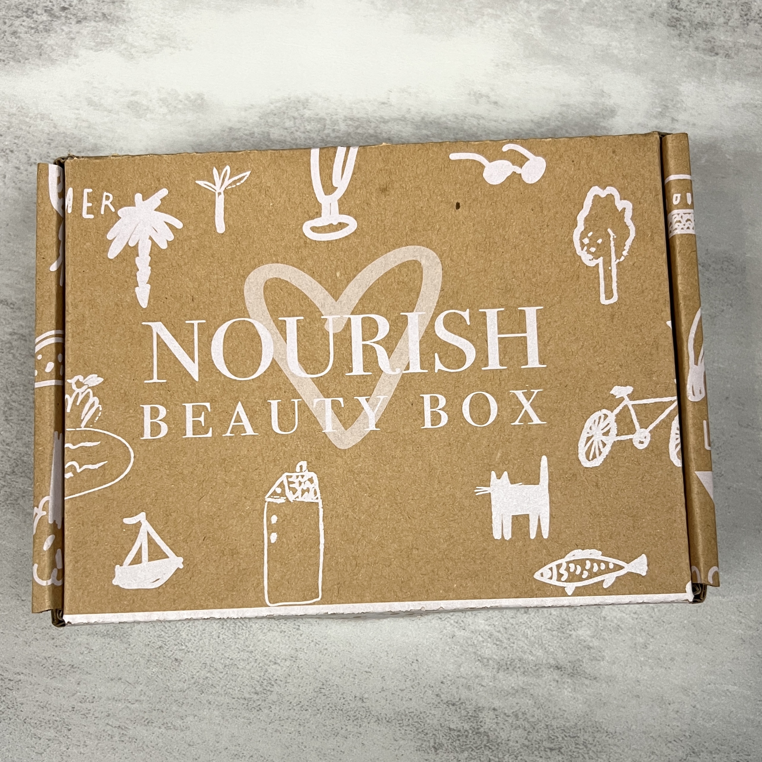 Box for Nourish Beauty Box December 2022