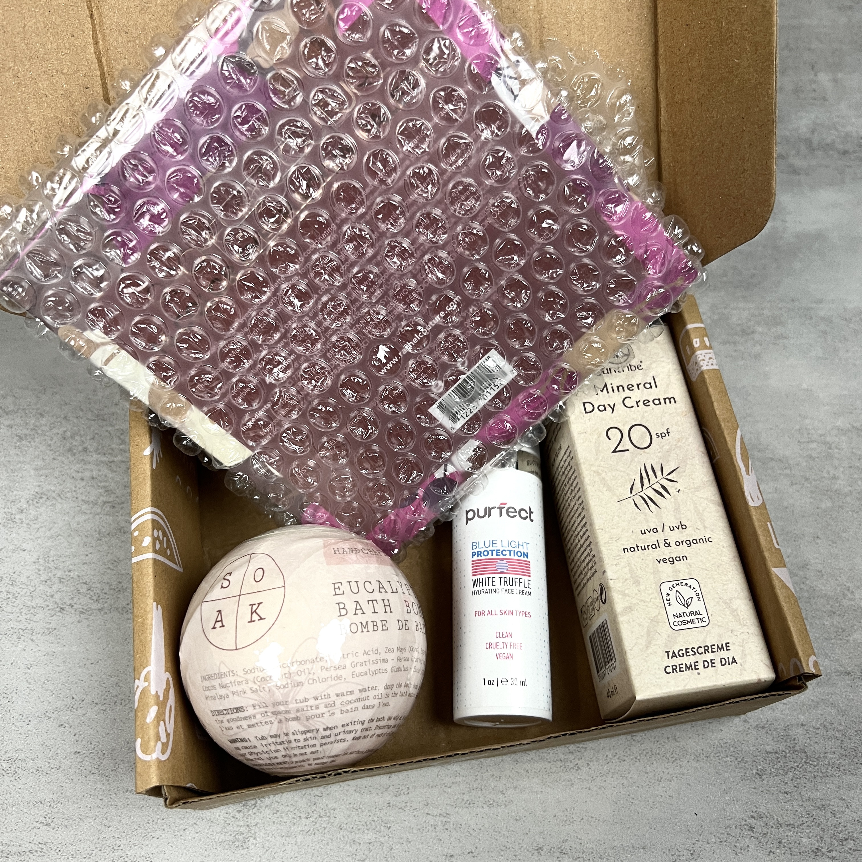 Open Box for Nourish Beauty Box December 2022