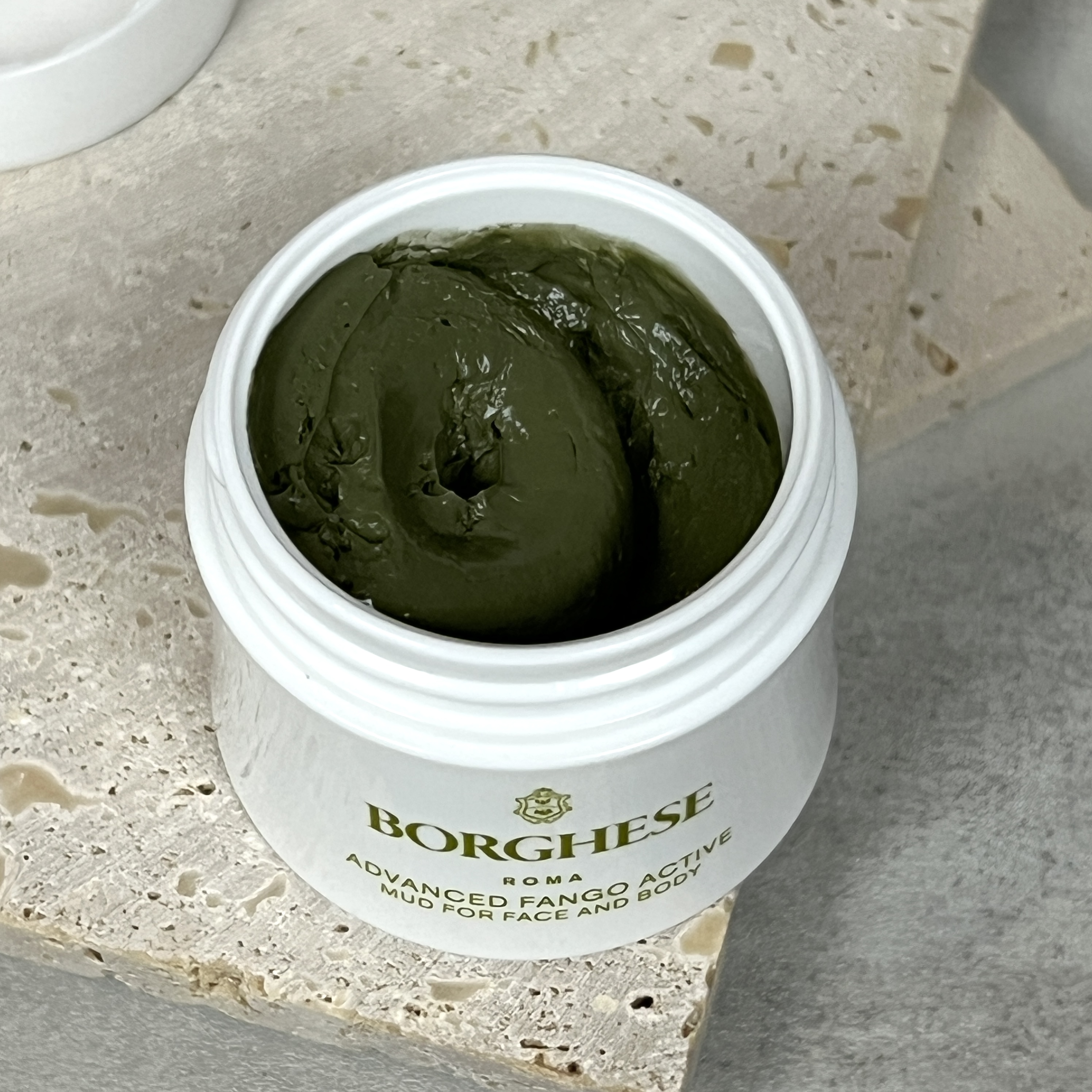 Open Shot of Borghese Roma Active Mud for GlossyBox December 2022