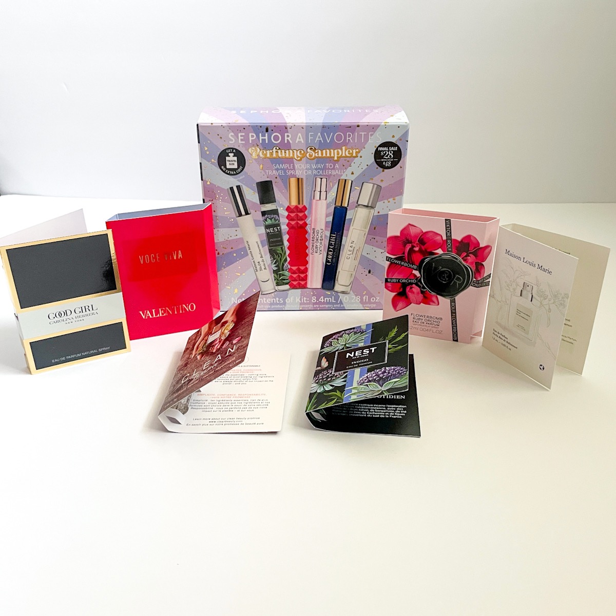 Perfume sample 2025 box sephora