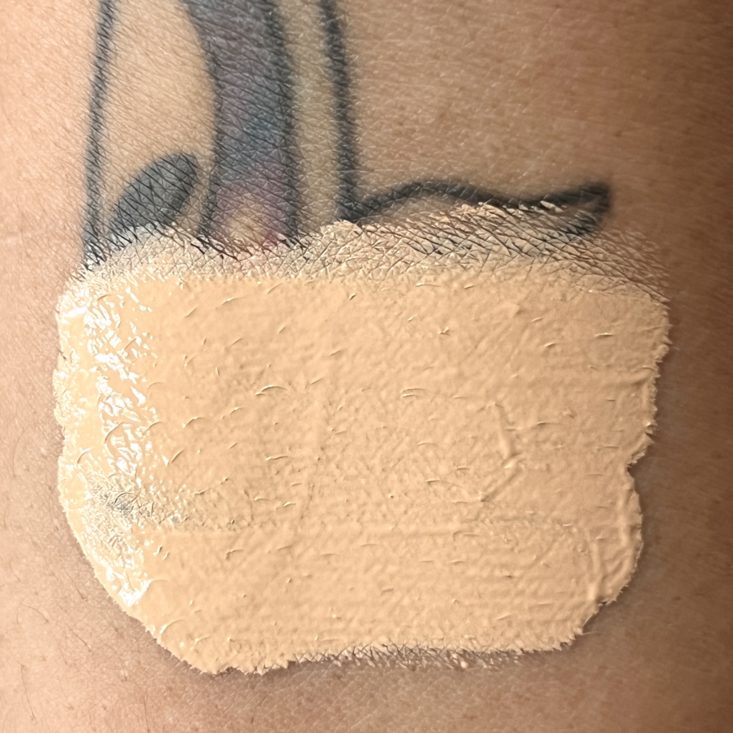 Swatch of Tarte Face Tape Foundation for Ipsy Glam Bag December 2022