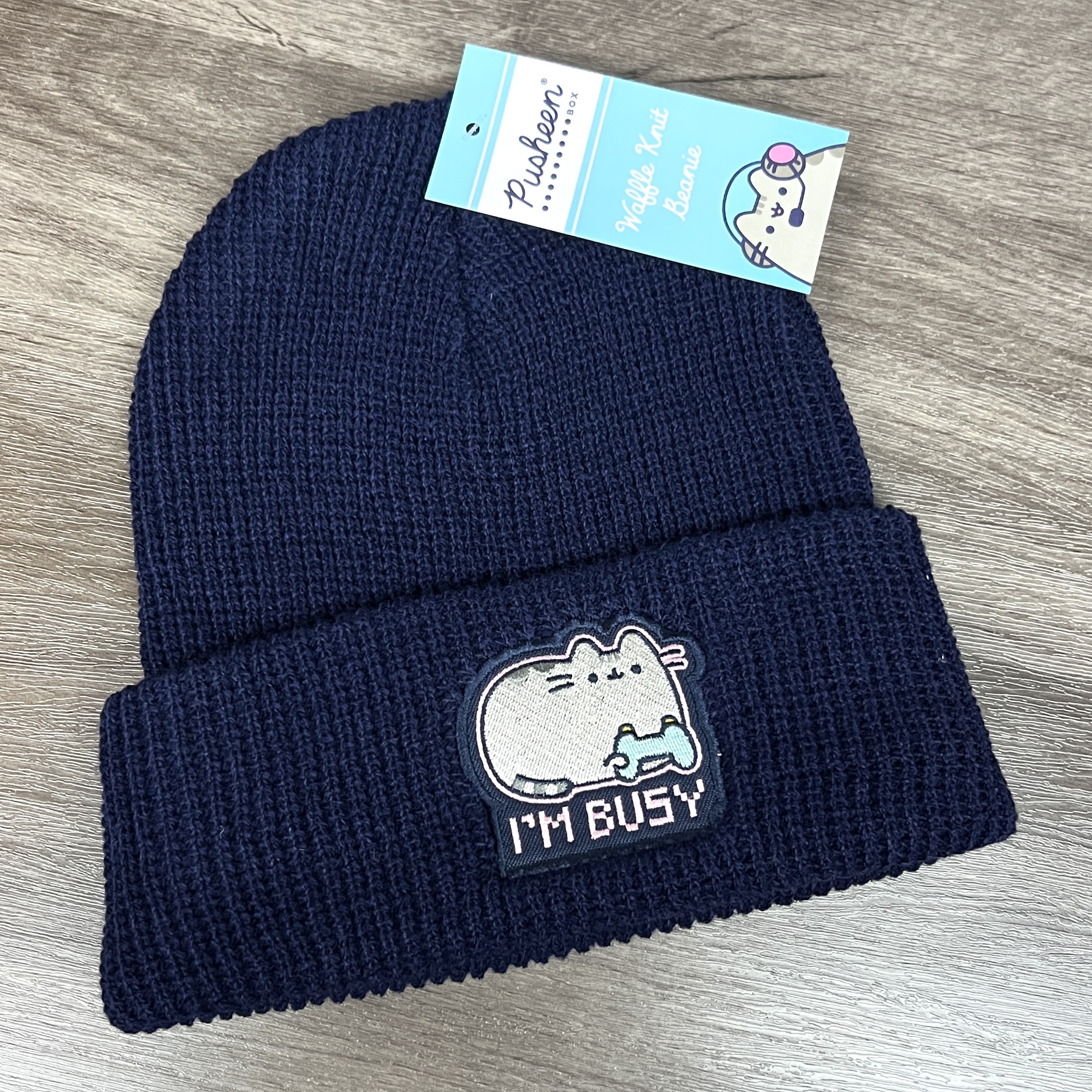 Front of Beanie for Pusheen Box Winter 2022