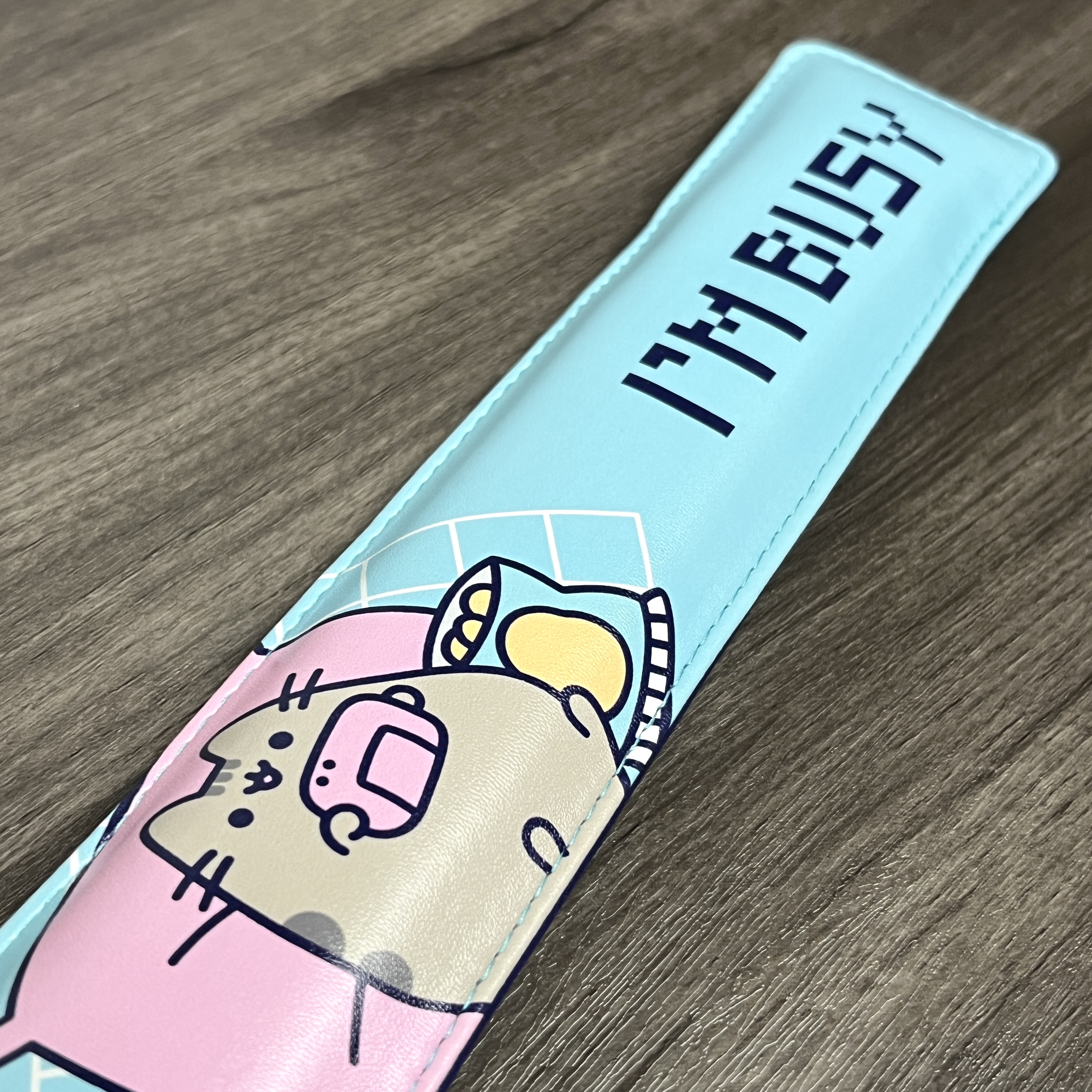 Closeup of Wrist Pad for Pusheen Box Winter 2022