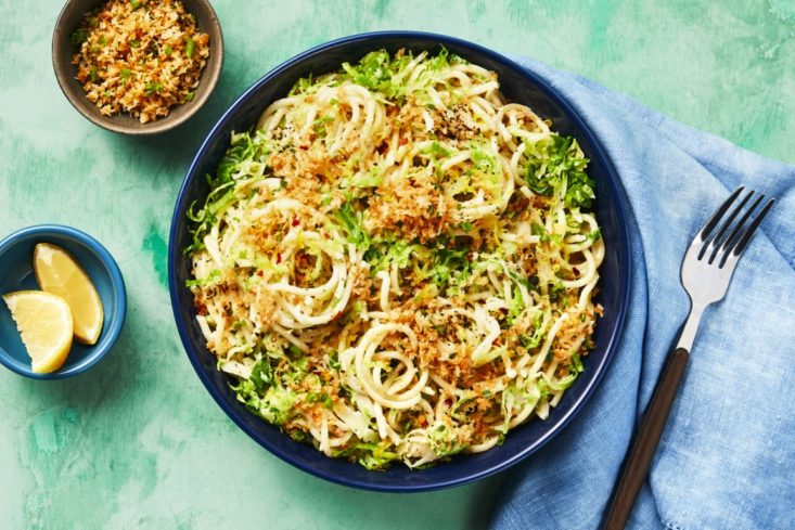 HelloFresh Lemony Spaghetti With Brussels Sprouts