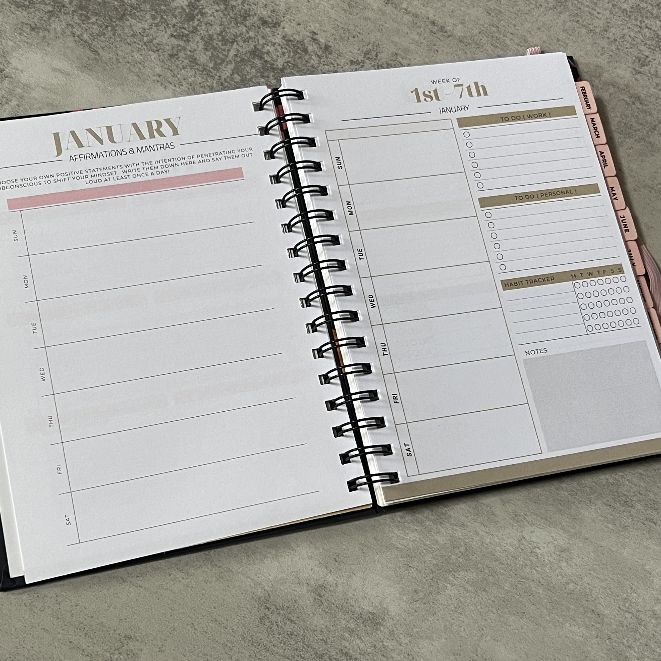 Open Shot of Planner for Brown Sugar Box December 2022