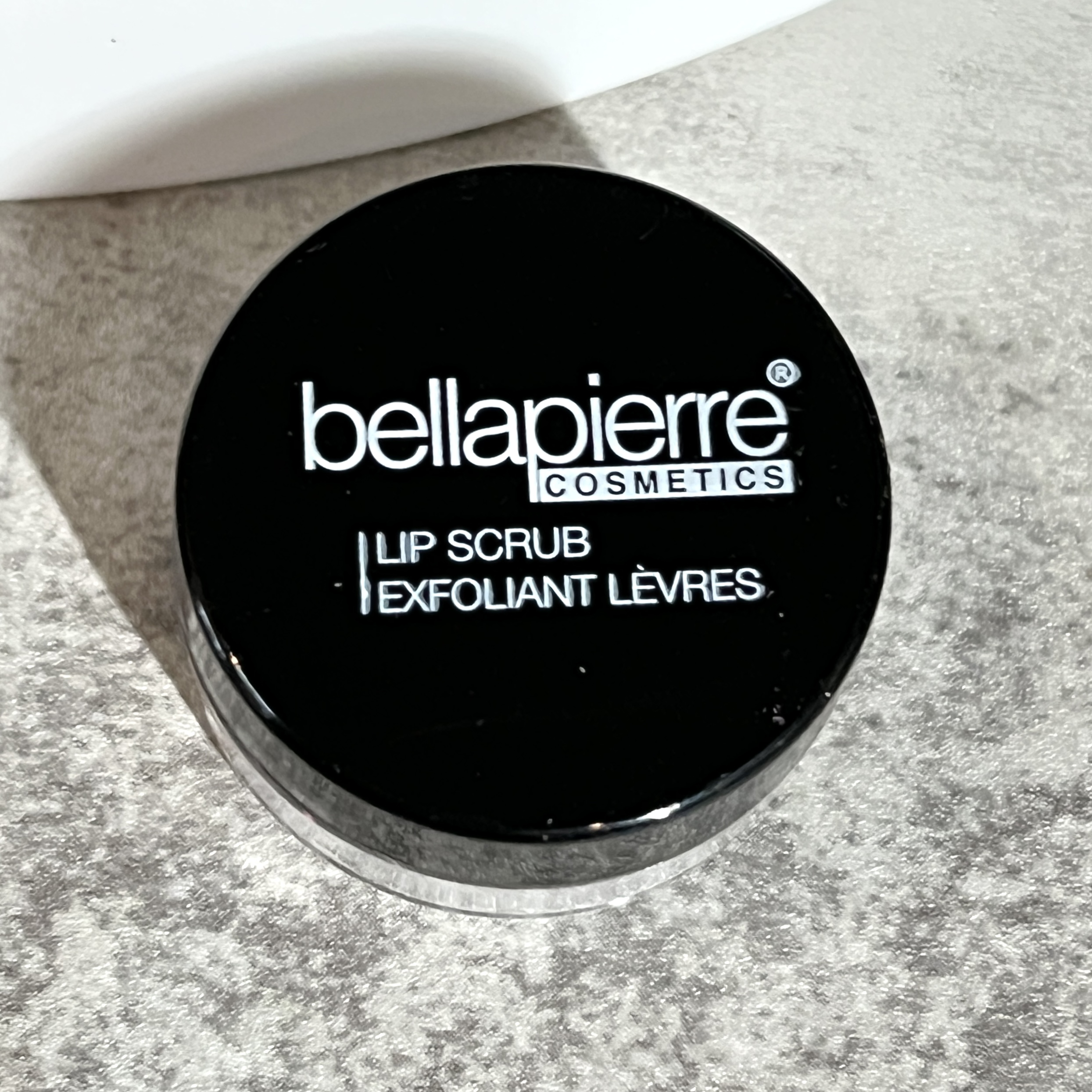 Front of Bellapierre Lip Scrub for Cocotique Makeup Lovers Box Winter 2022