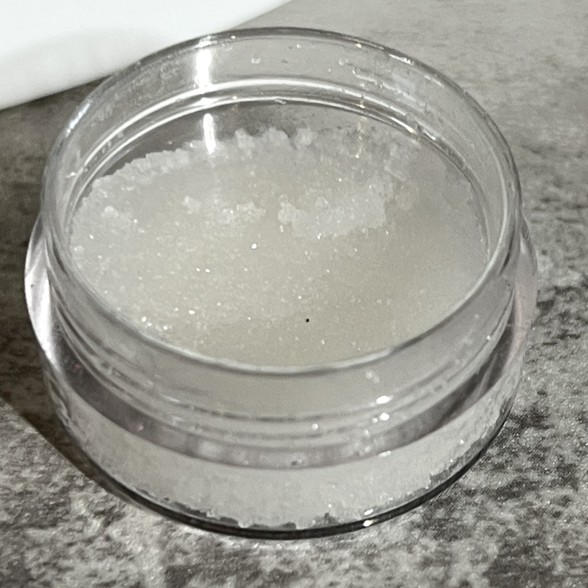 Open Shot of Bellapierre Lip Scrub for Cocotique Makeup Lovers Box Winter 2022