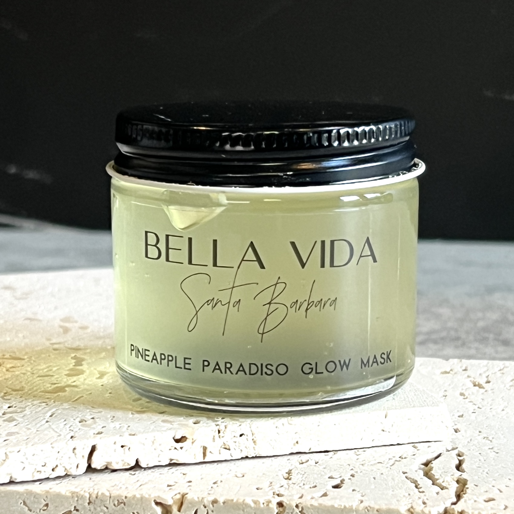 Front of Bella Vida Pineapple Glow Mask for Nourish Beauty Box February 2023