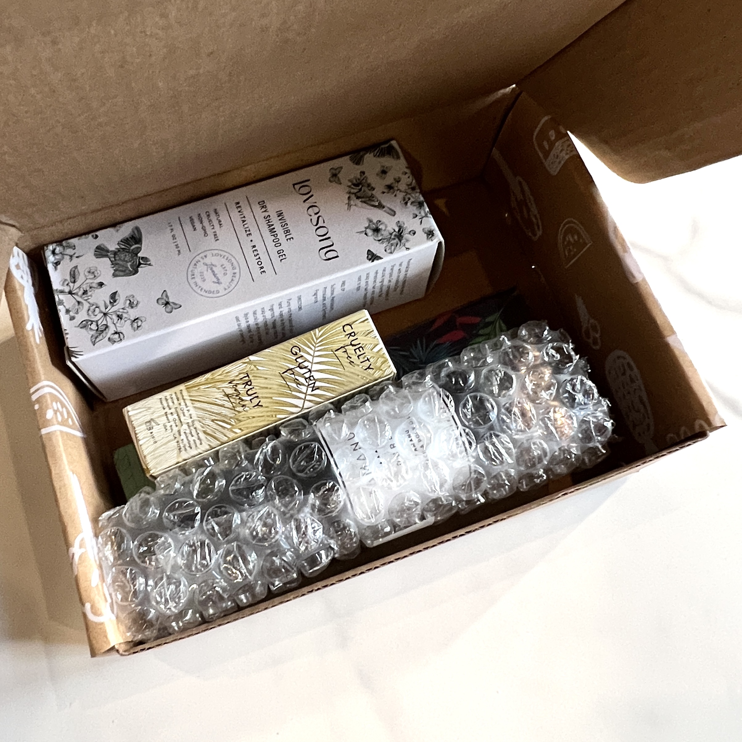 Open Box for Nourish Beauty Box March 2023