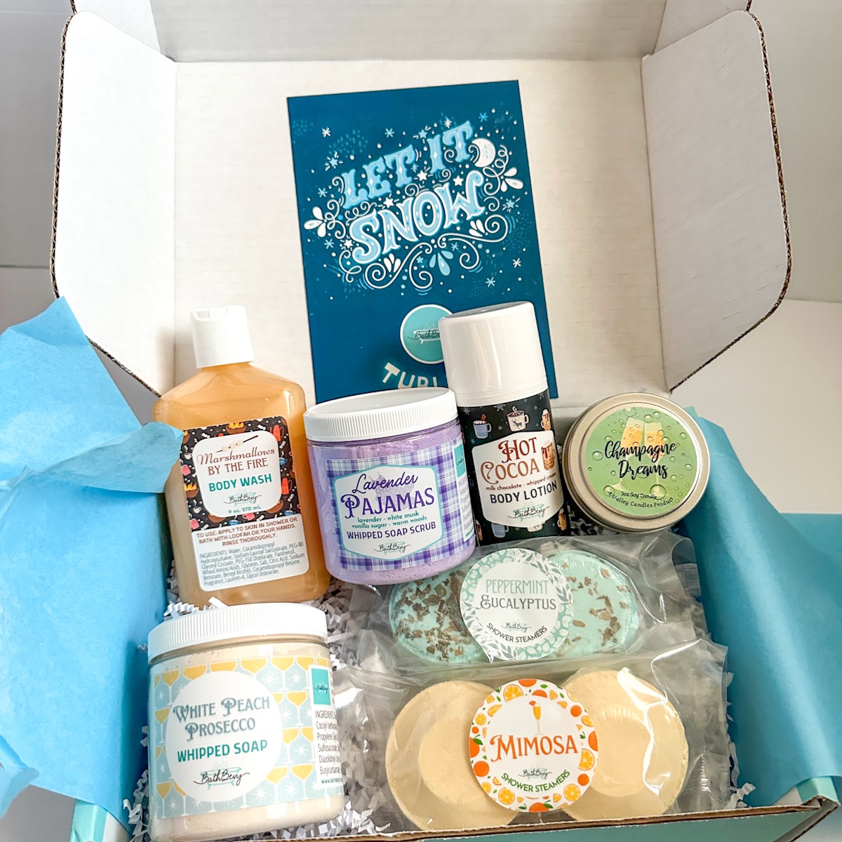 Bath Bevy Tubless “Let It Snow” January 2023 Box Review + Coupon
