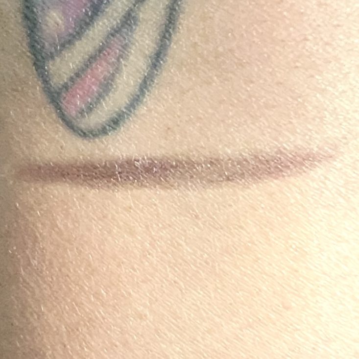 Swatch of Beauty for Certain Eyeliner Pencil in Aubergine for Ipsy Glam Bag February 2023