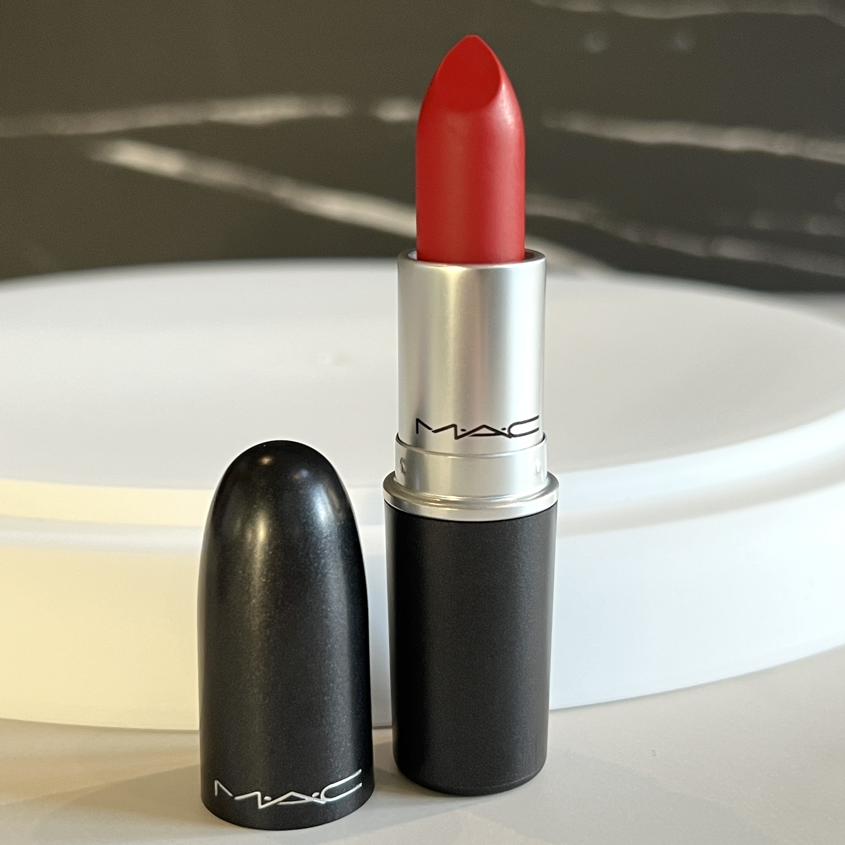 Open Shot of MAC Lipstick Ruby Woo for Ipsy Glam Bag February 2023