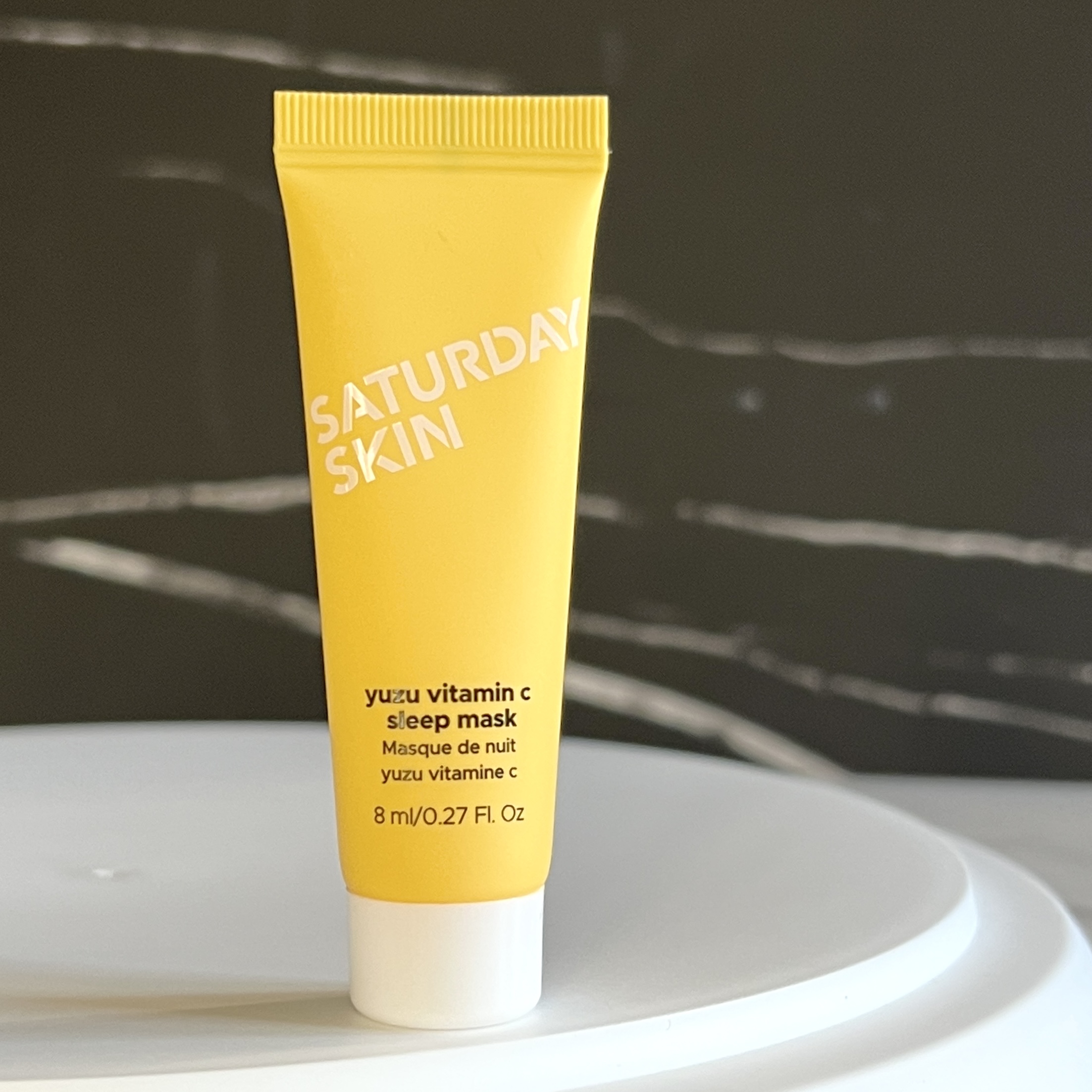 Front of Saturday Skin Sheet Mask for Ipsy Glam Bag February 2023