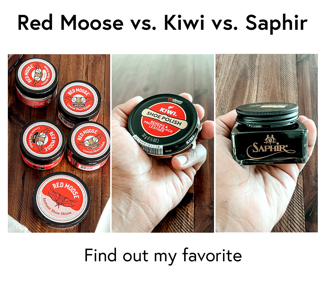 Red Moose vs. Kiwi vs. Saphir: Which Shoe Polish Really Shines?