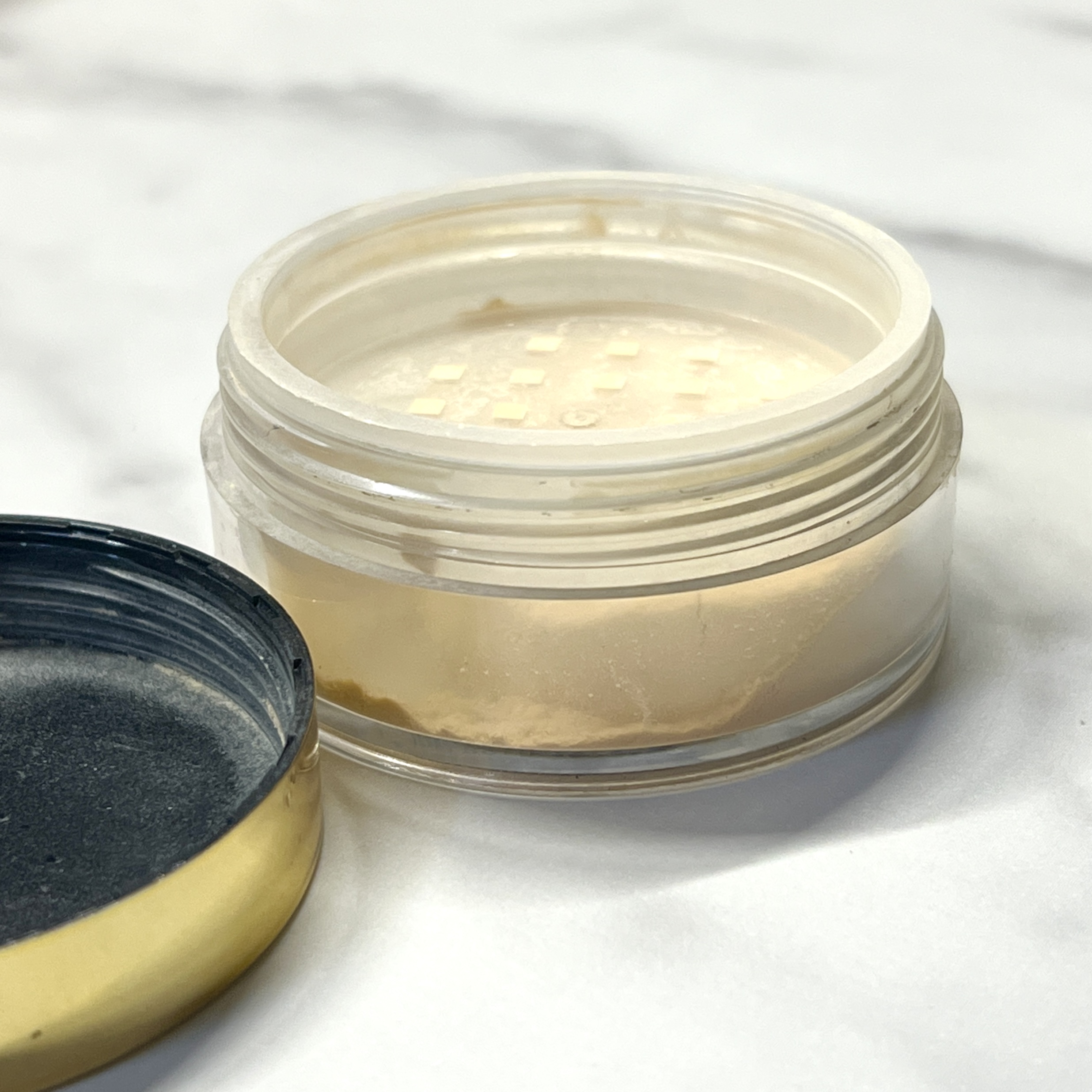 Open Shot of Bellapierre Cosmetics Banana Setting Powder for GlossyBox February 2023