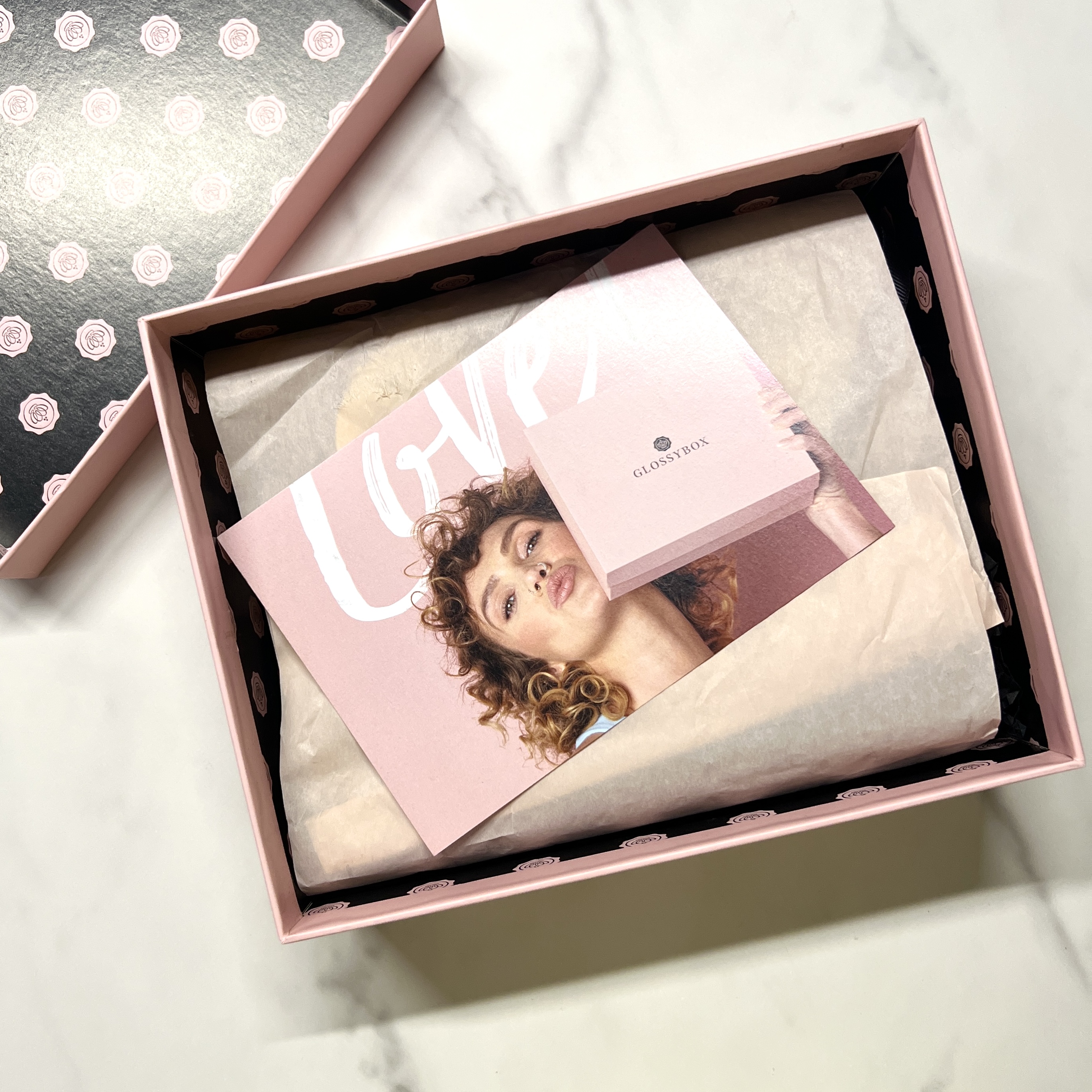 Open Shot of Box for GlossyBox February 2023