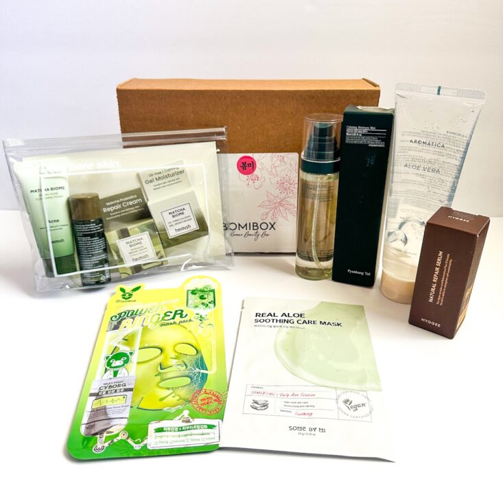 BomiBox K-Beauty Subscription Box Review: “Aloe” March 2023 | MSA