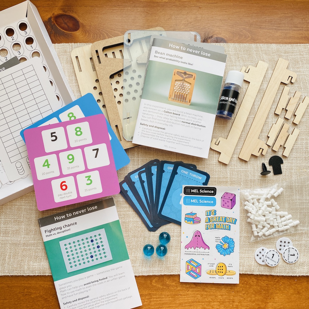 MEL Math Subscription Review: “How to Never Lose” Box