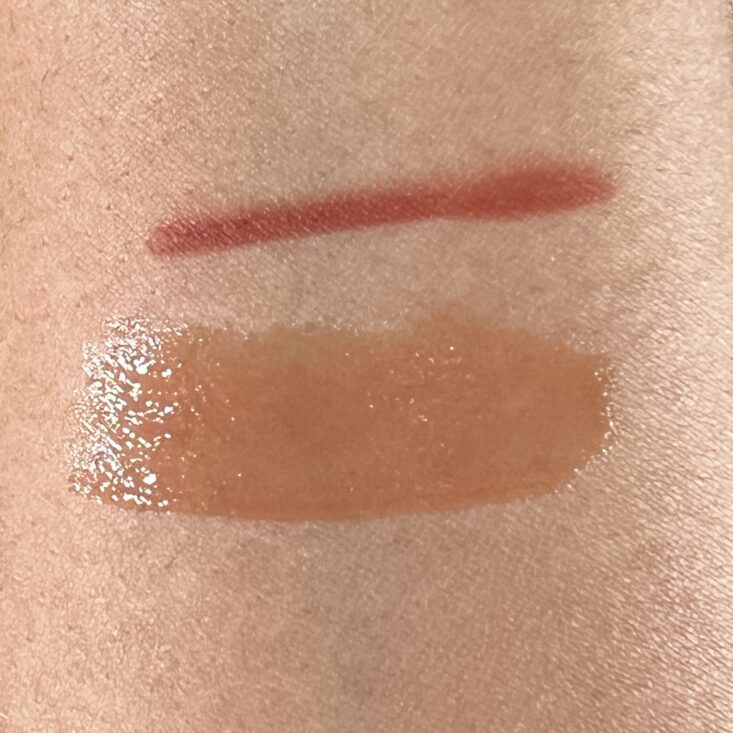 Swatches of Basic Beauty Lip Kit for Cocotique Makeup Lover's Box Spring 2023