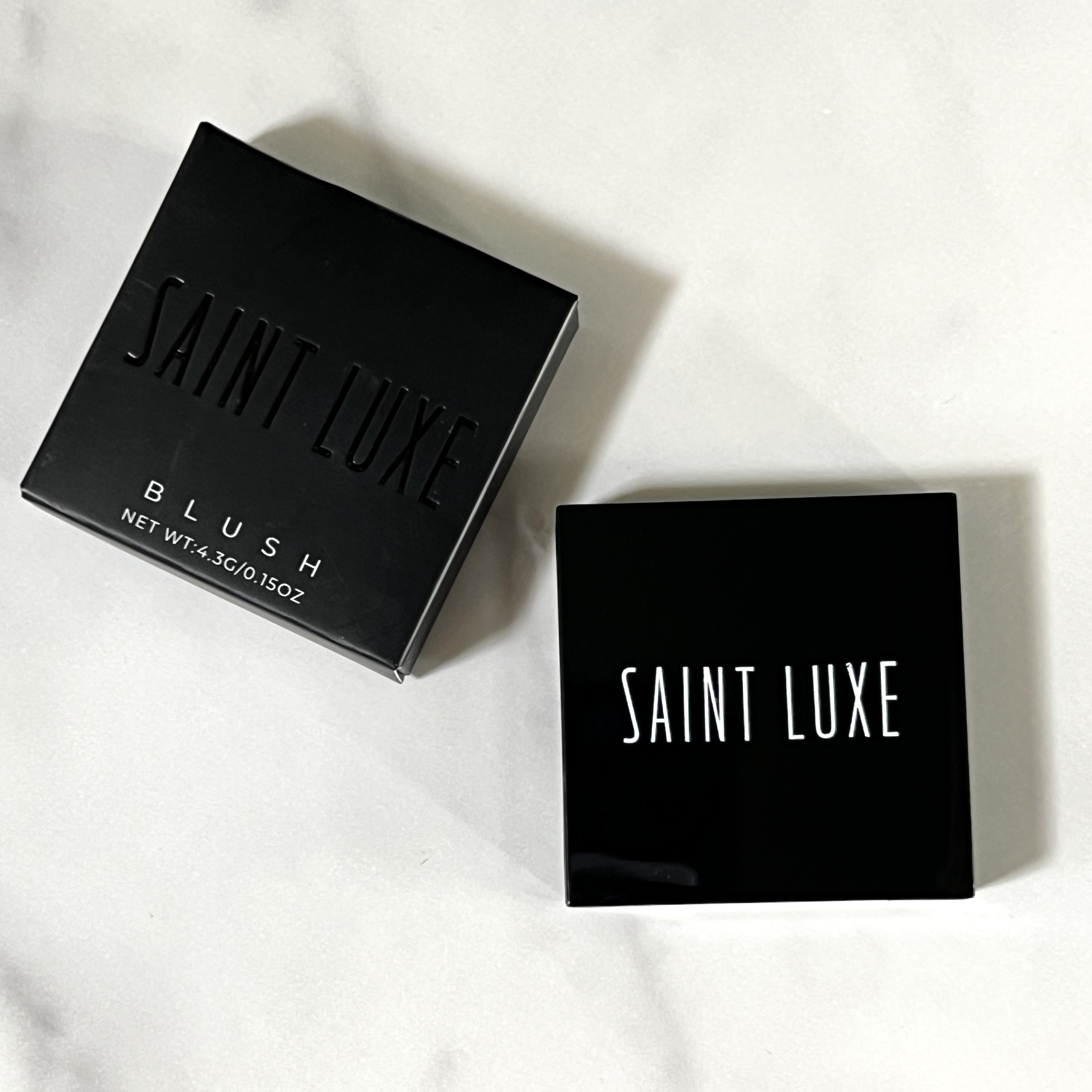 Front of Saint Luxe Beauty Blush for Cocotique Makeup Lover