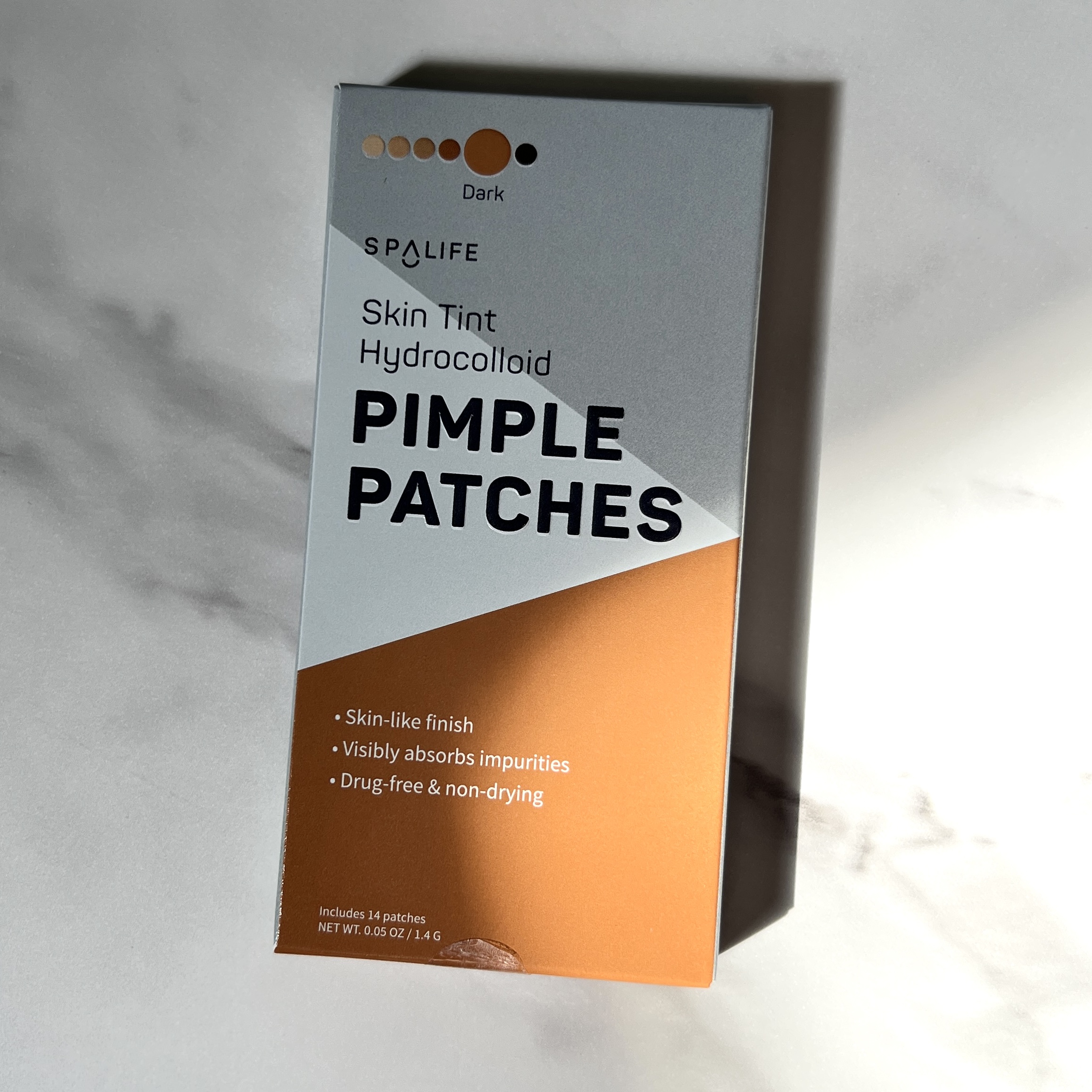 Front of SpaLife Pimple Patches for Cocotique April 2023