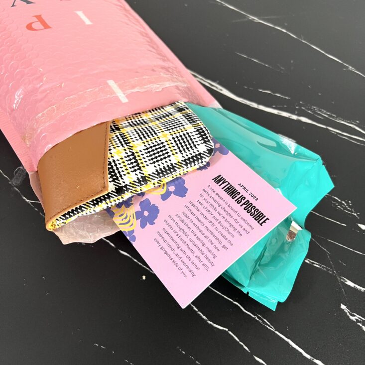 Open Envelope for Ipsy Glam Bag April 2023